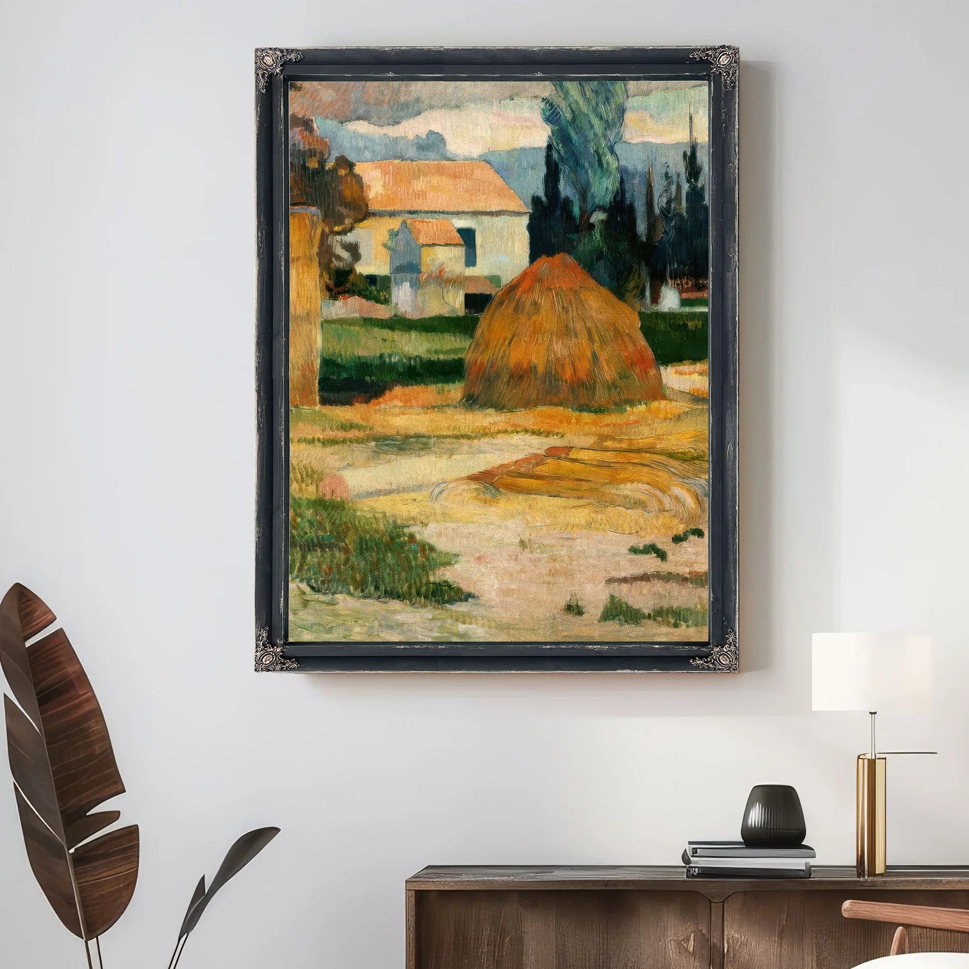 Landscape Near Arles by Paul Gauguin Fine Art Print