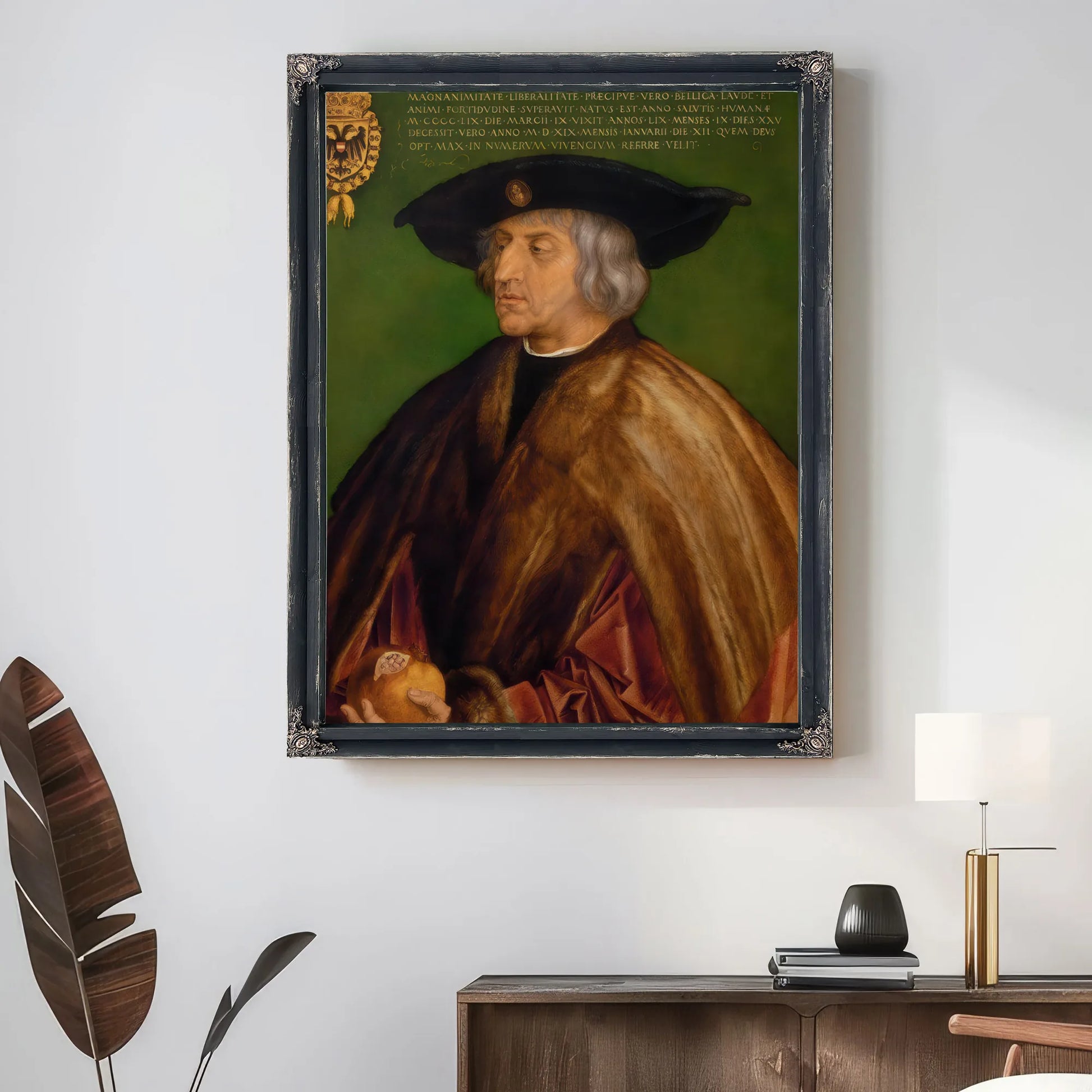 Portrait Of Maximilian I 1519 By Albrecht Durer Fine Art Print