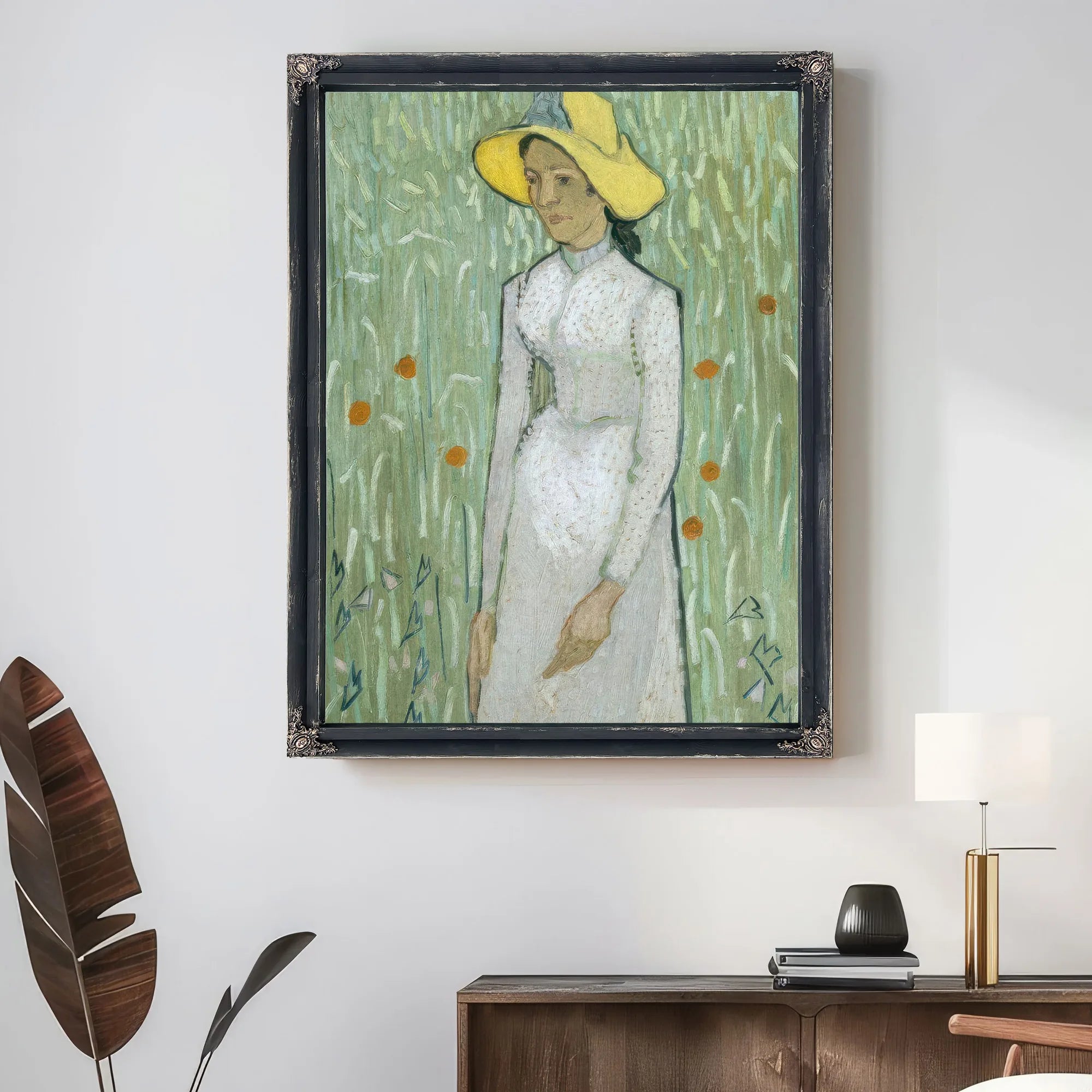 Girl In White By Vincent Van Gogh Fine Art Print