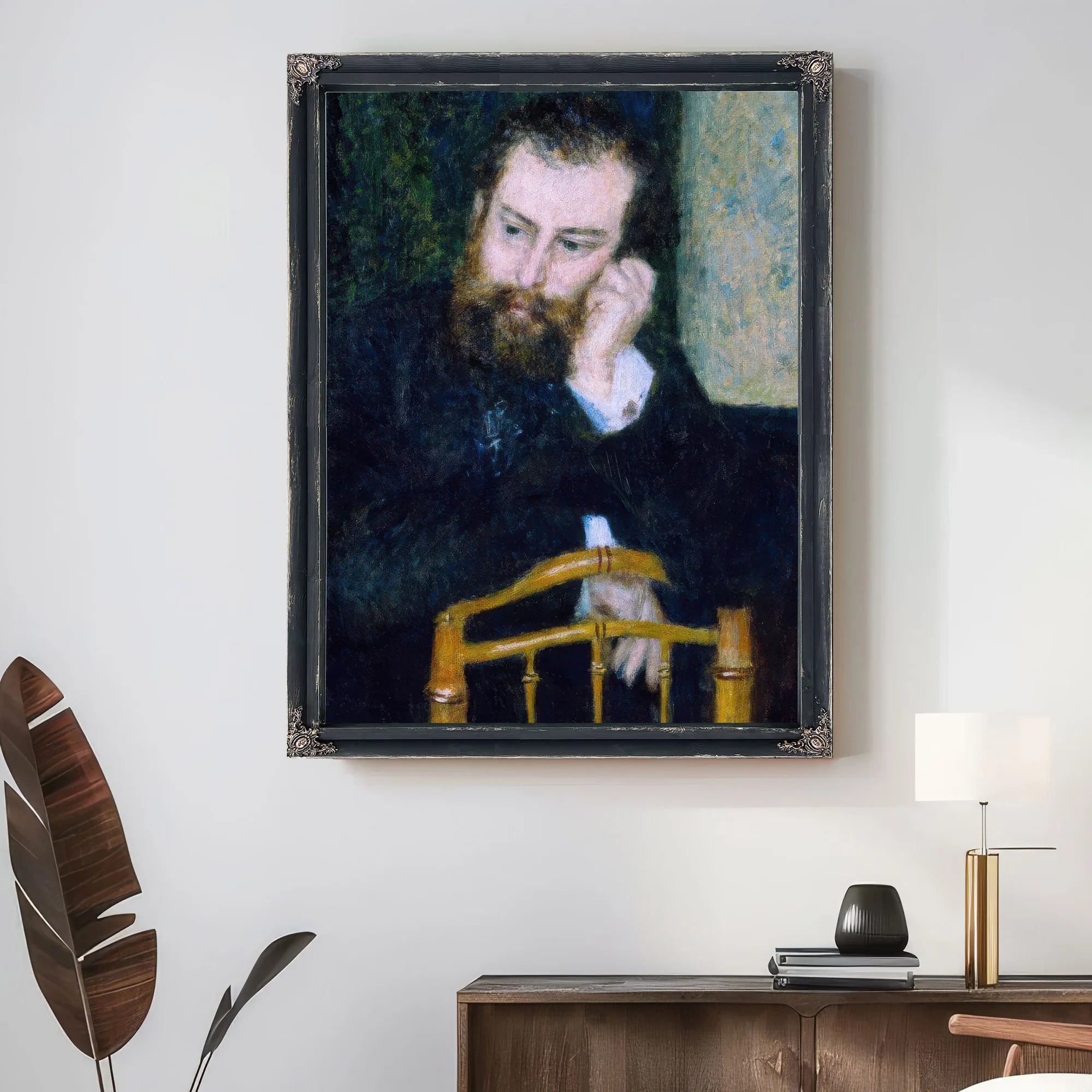Alfred Sisley By Pierre August Renoir Fine Art Print