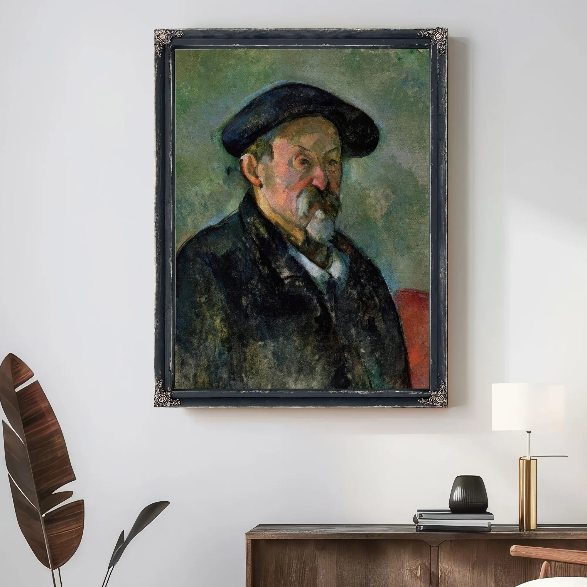 Self Portrait With Beret By Paul Cezanne Fine Art Print