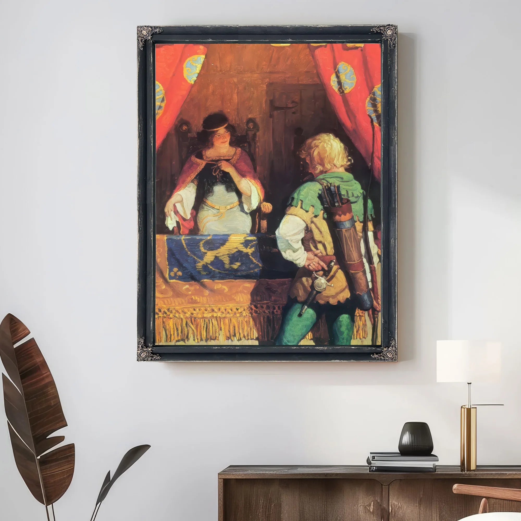 Robin Meets Maid Marian By NC Wyeth Fine Art Print