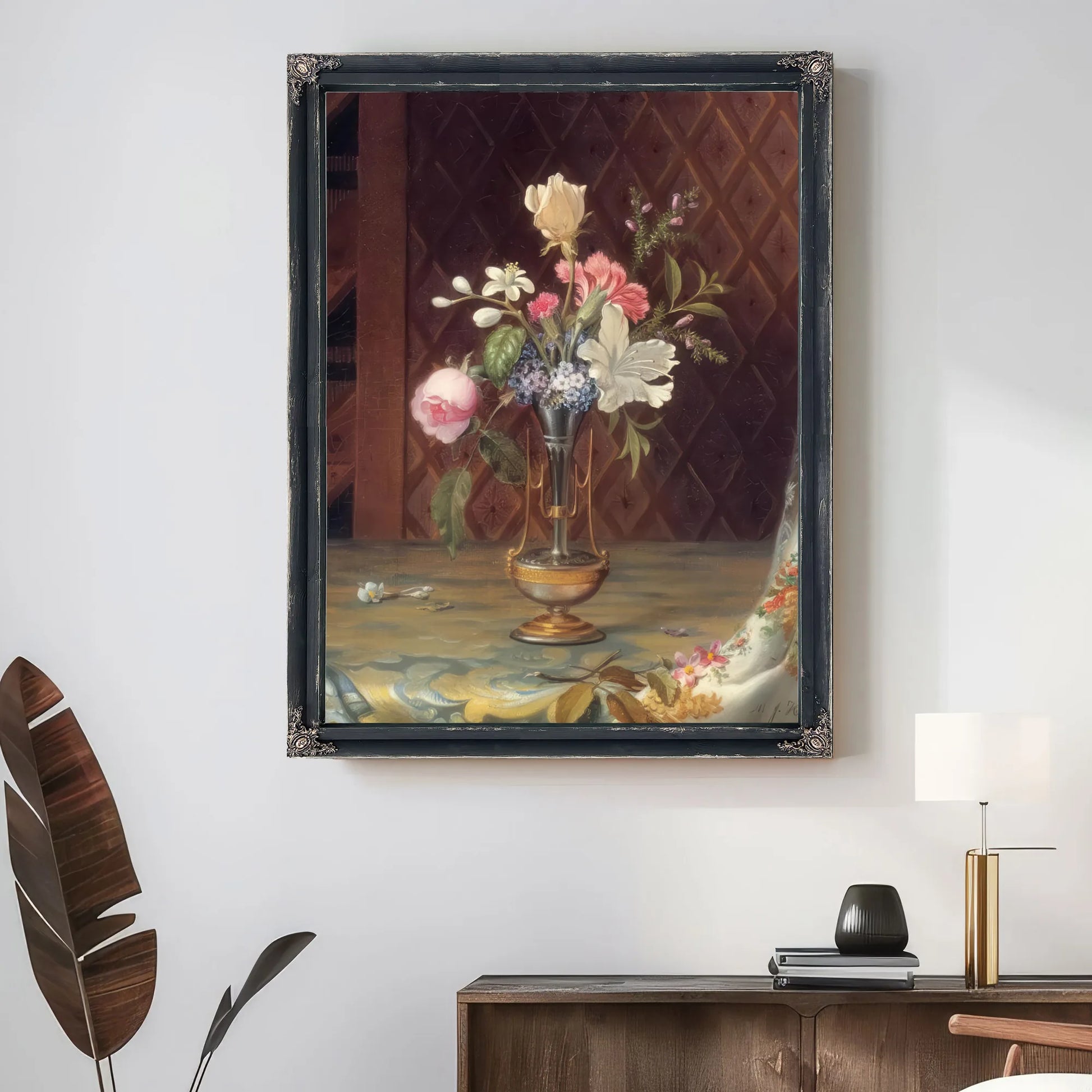 Vase Of Mixed Flowers By Martin Johnson Heade Fine Art Print