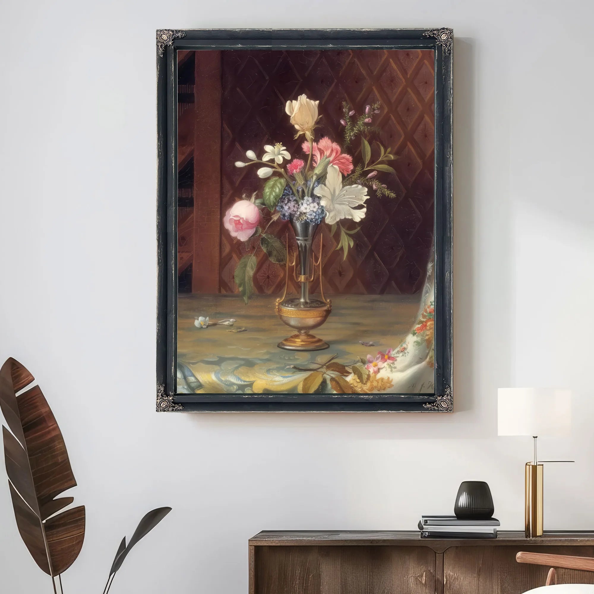 Vase Of Mixed Flowers By Martin Johnson Heade Fine Art Print