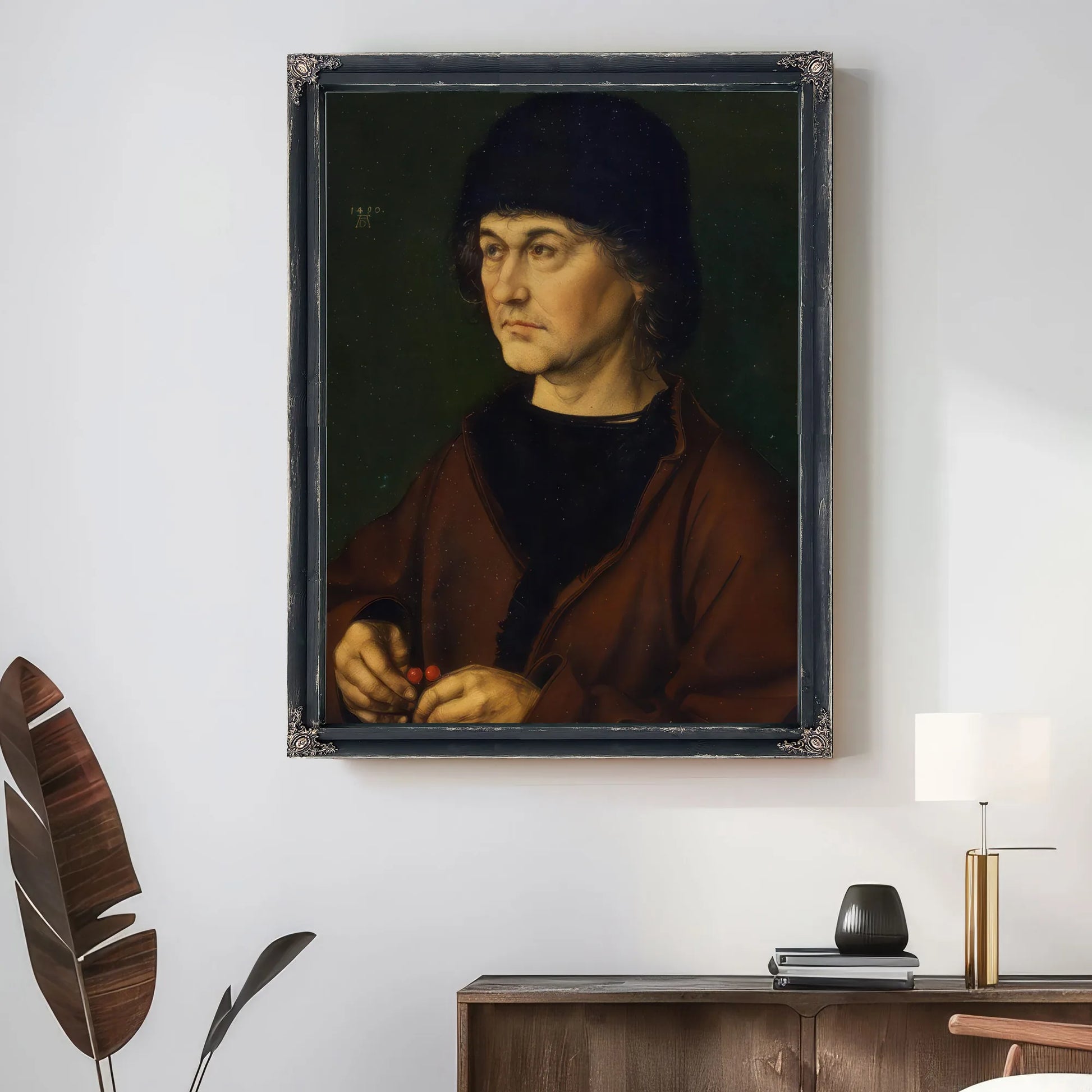 Portrait Of The Artist 1039 S Father 1490 By Albrecht Durer Fine Art Print