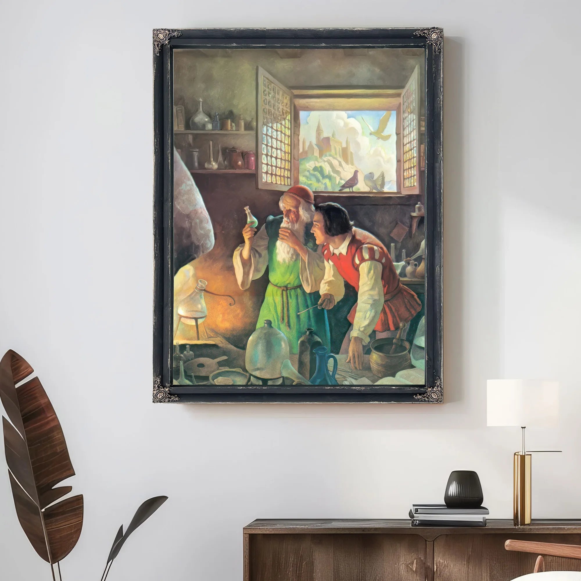 The Alchemist2 By NC Wyeth Fine Art Print
