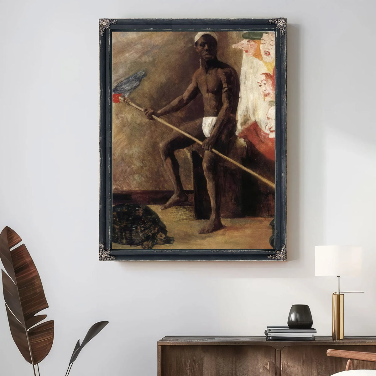 Masks Watching A Black Minstrel By James Ensor Fine Art Print