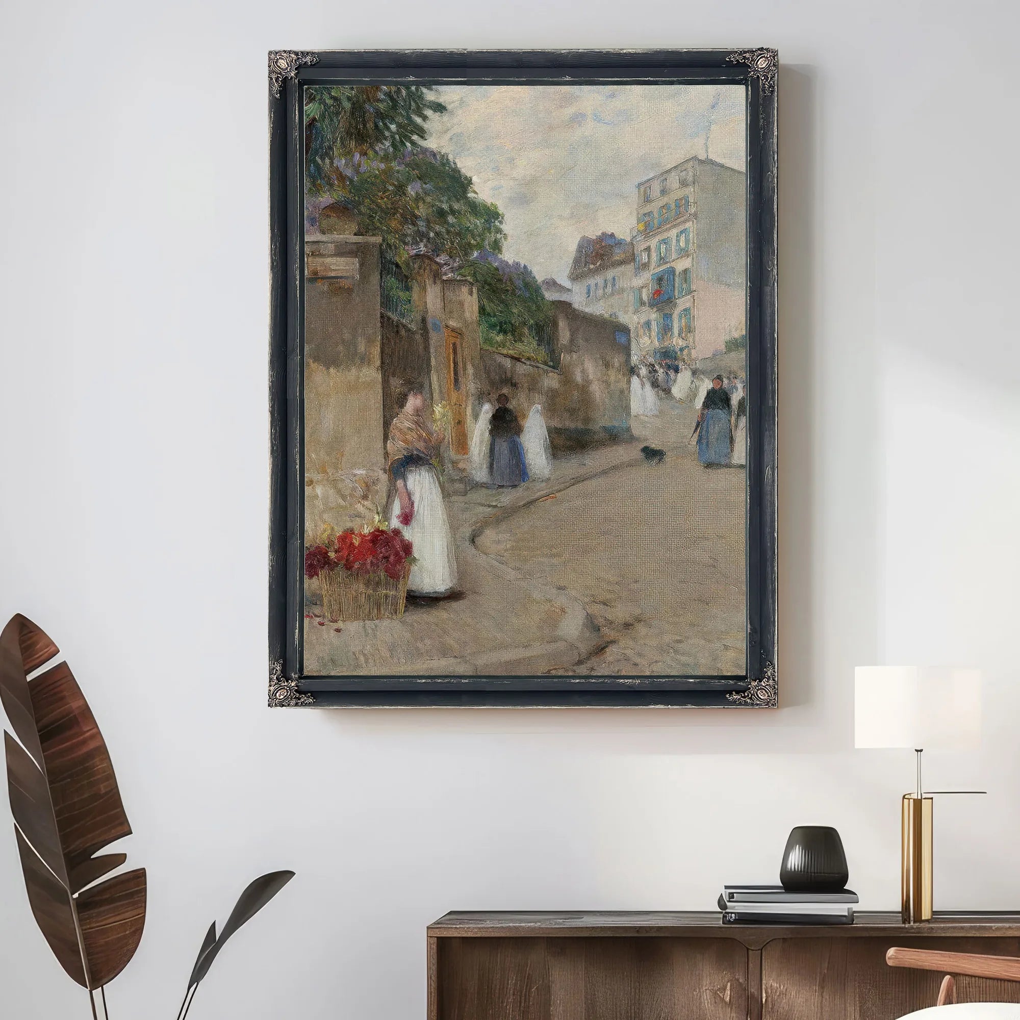 Rue Montmartre, Paris By Childe Hassam Fine Art Print