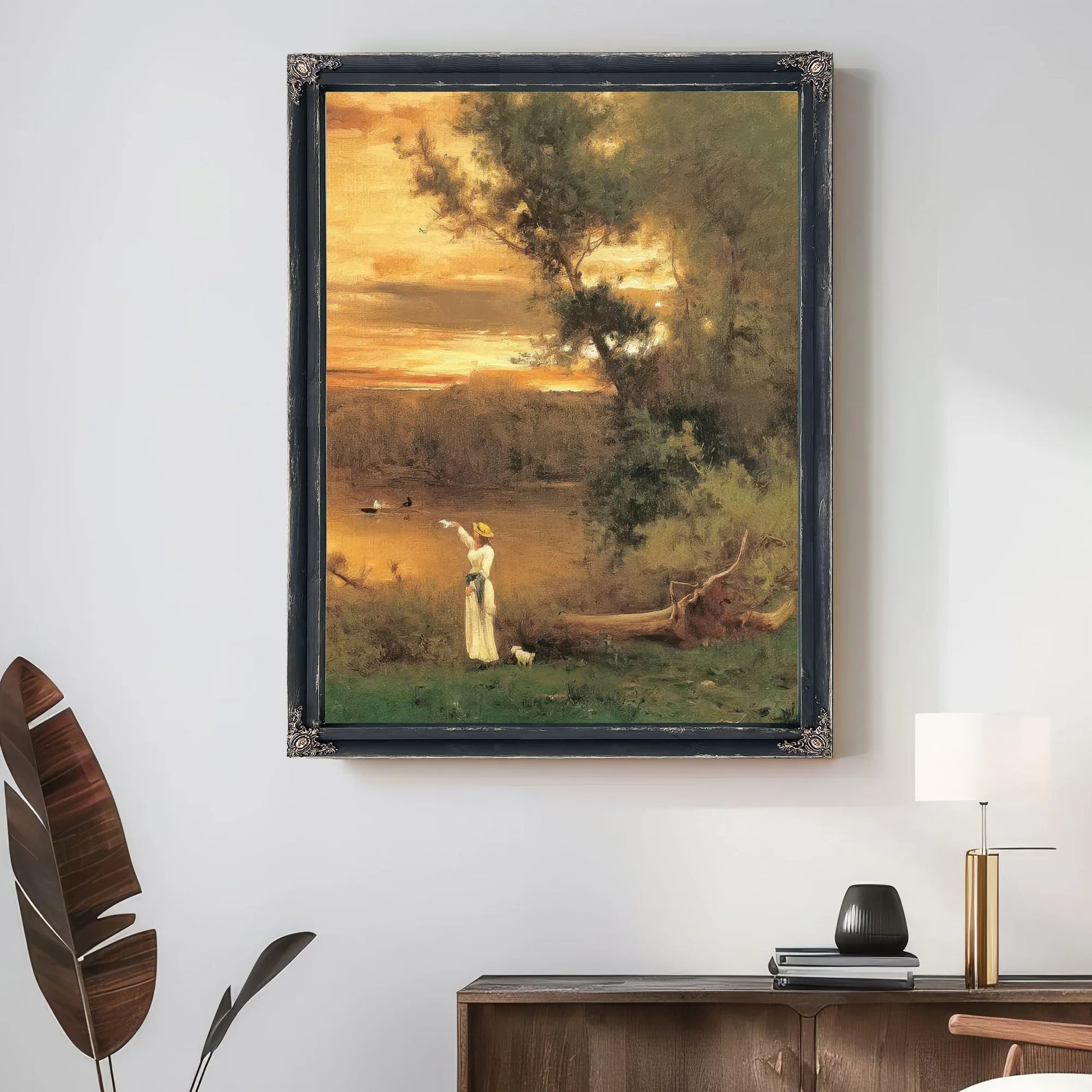 Shades Of Evening By George Inness Fine Art Print