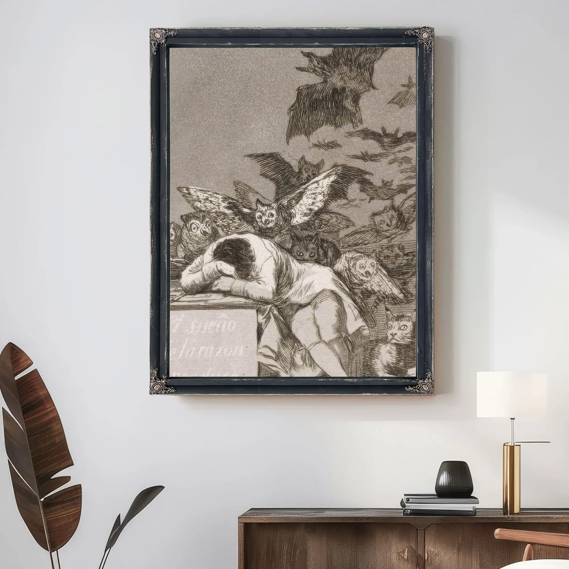 Francisco De Goya The Sleep Of Reason Produces Monsters 1799 By Francisco De Goya Fine Art Print