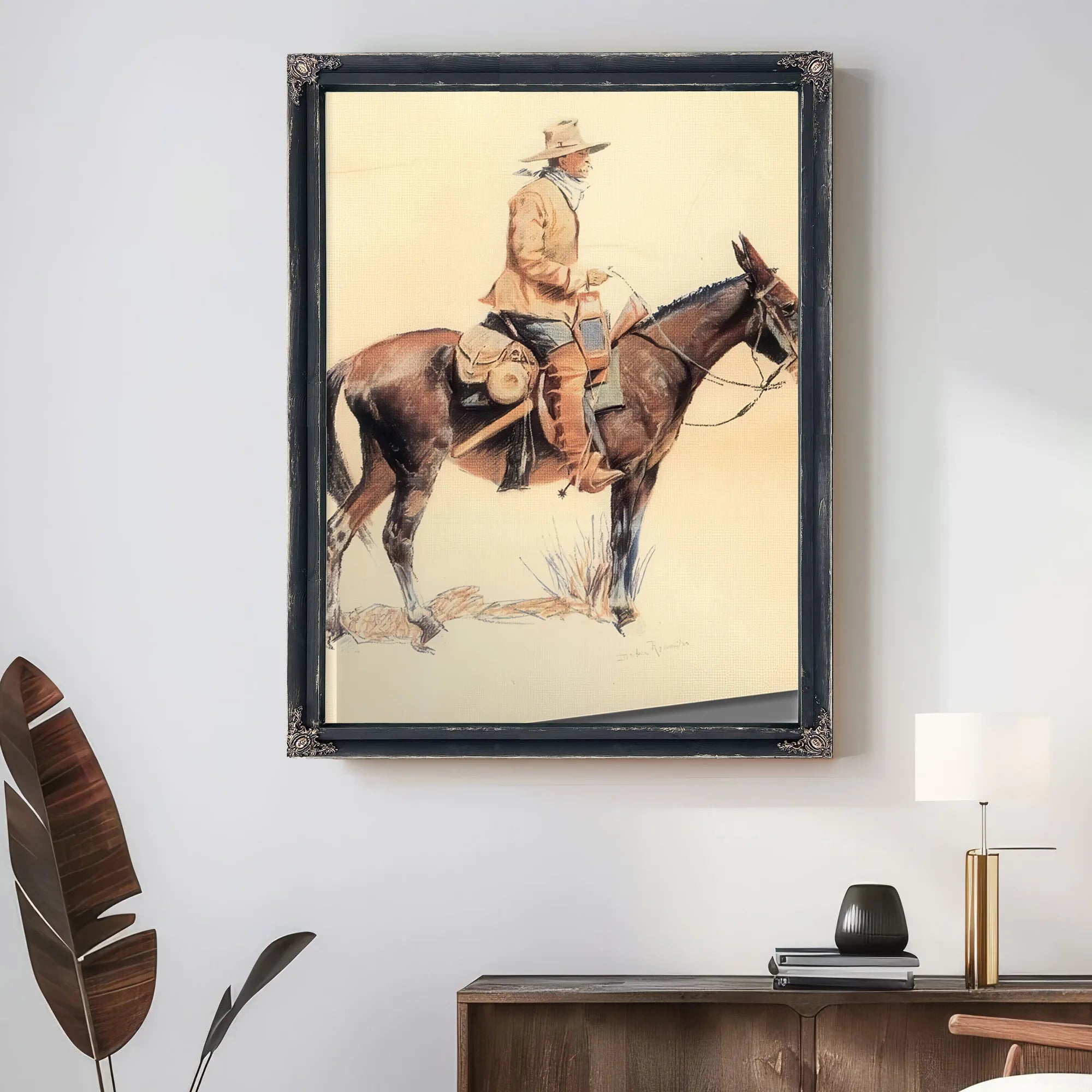 An Army Packer Aka A Regular By Frederic Remington Fine Art Print
