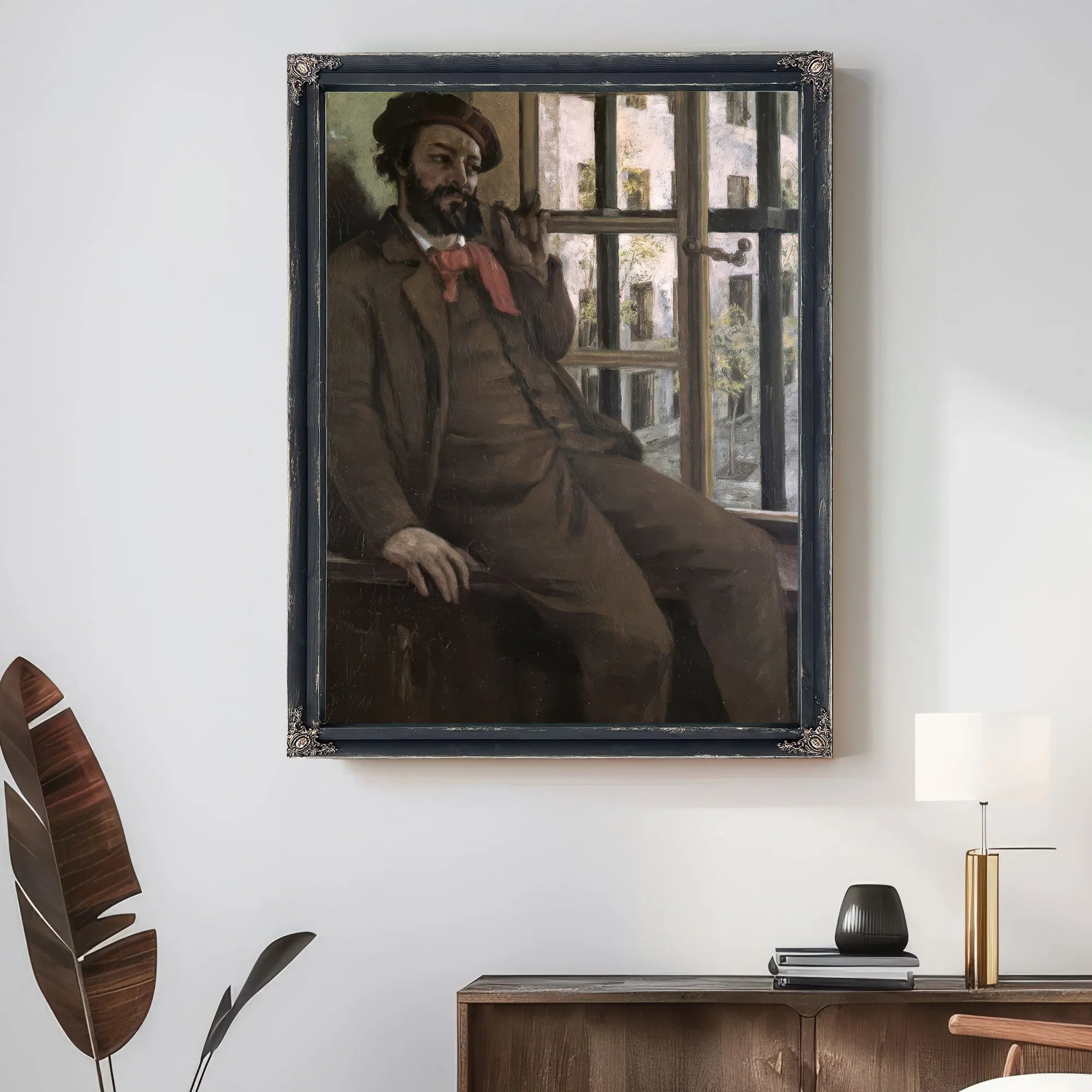 Self Portrait At Sainte Pelagie By Jean Desire Gustave Courbet Fine Art Print