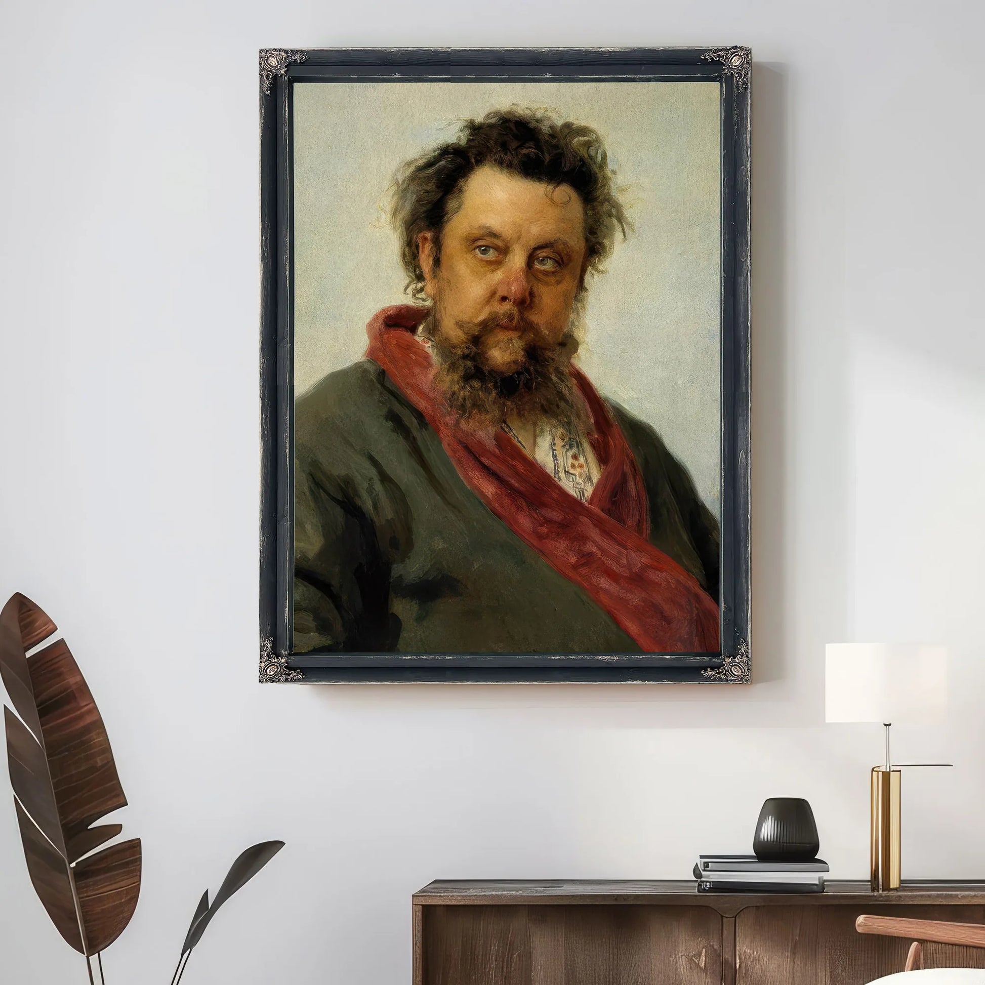 Portrait Of Modest Musorgsky 1881 By Ilya Repin Fine Art Print