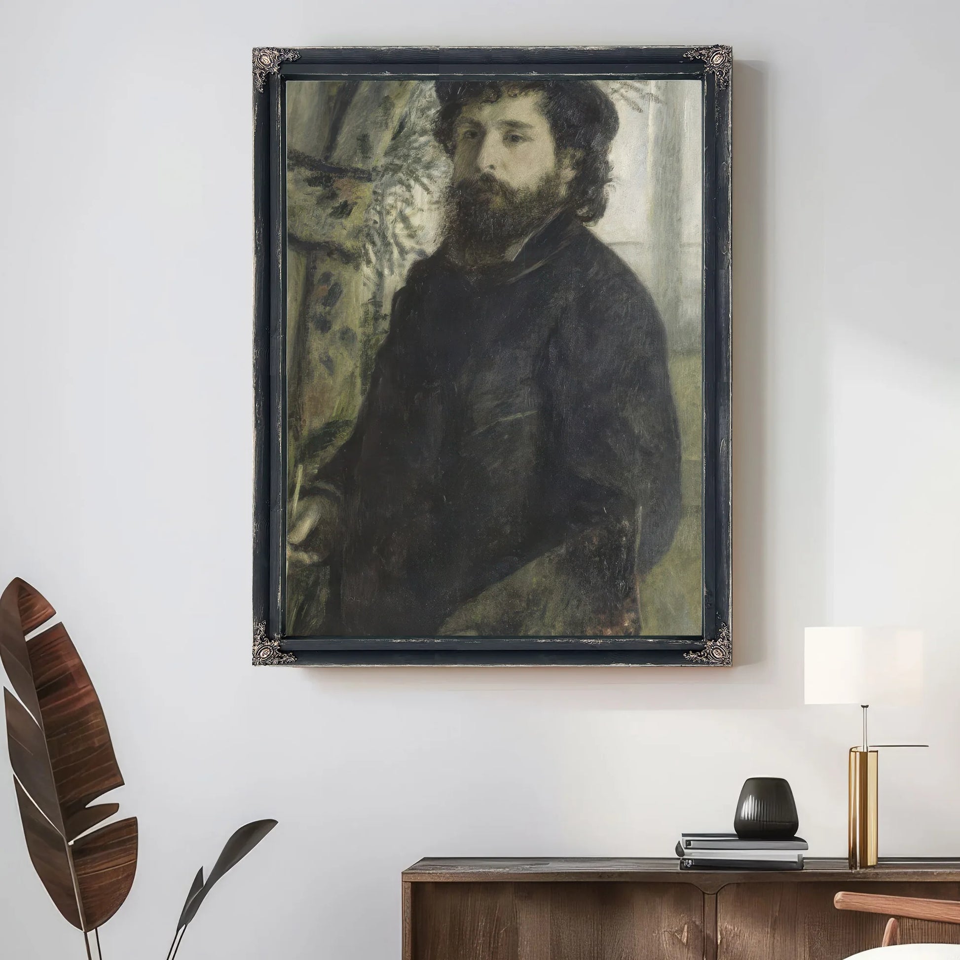 Claude Monet By Pierre Auguste Renoir Fine Art Print