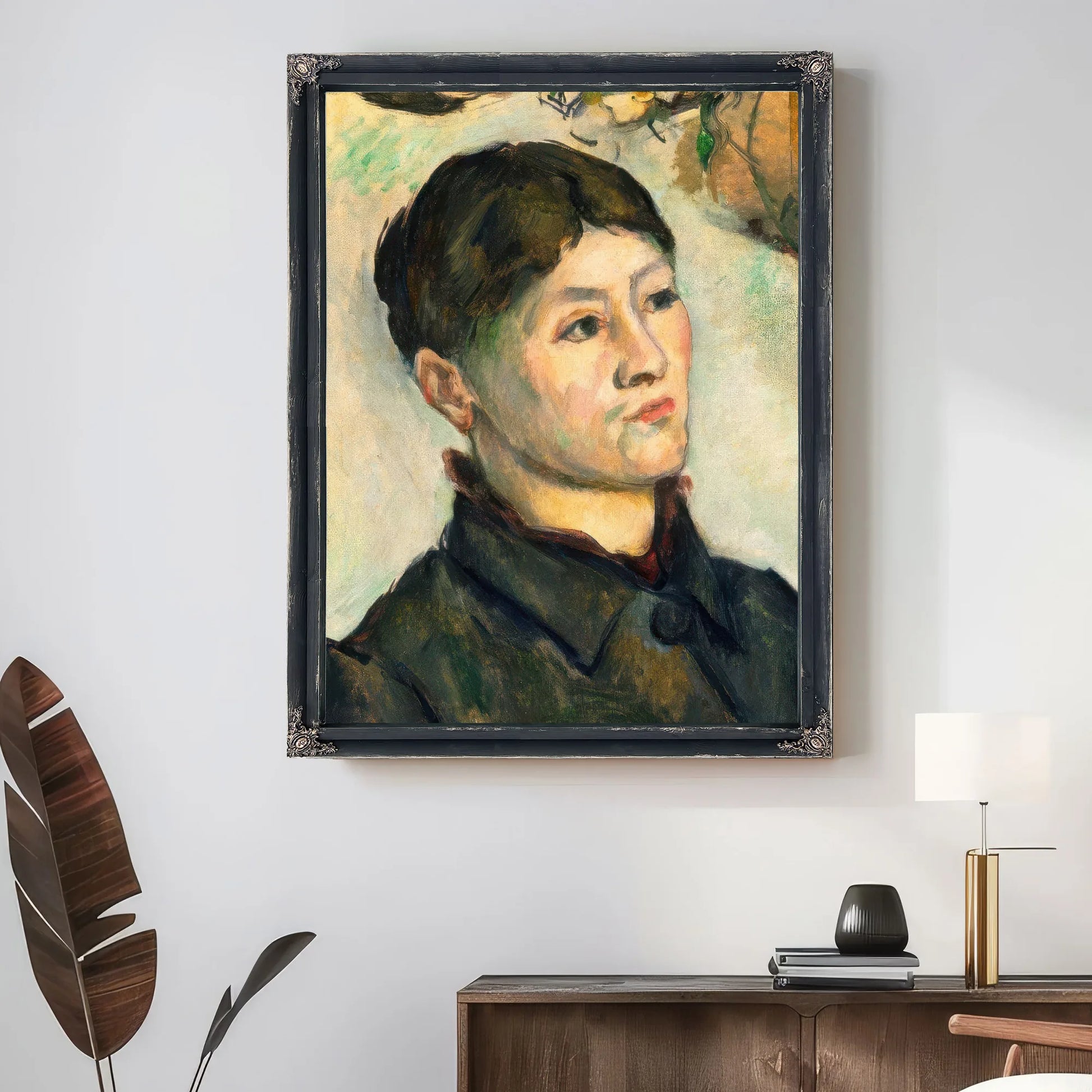 Madame Cezanne By Paul Cezanne Fine Art Print