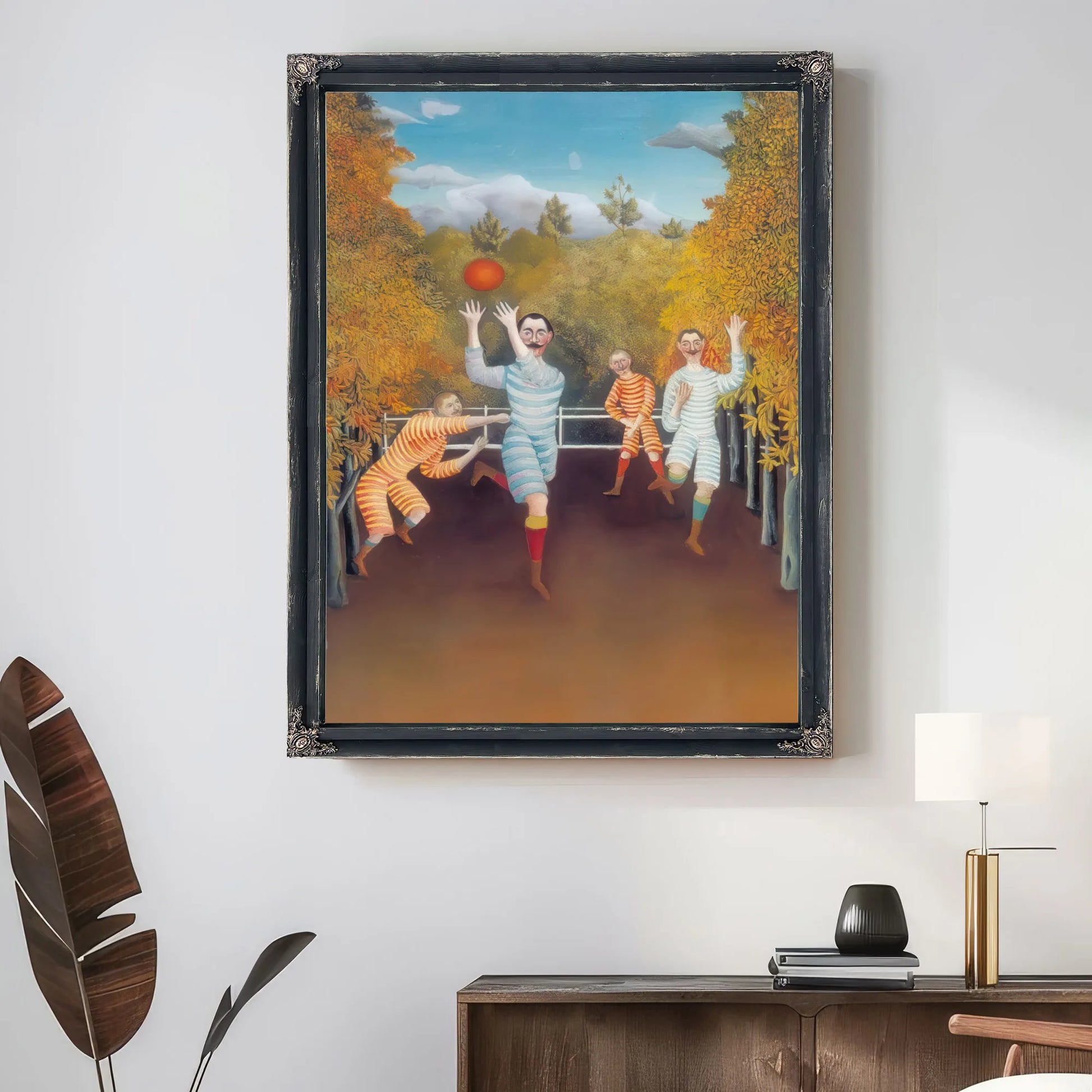 The Football Players 1908 By Henri Rousseau Fine Art Print