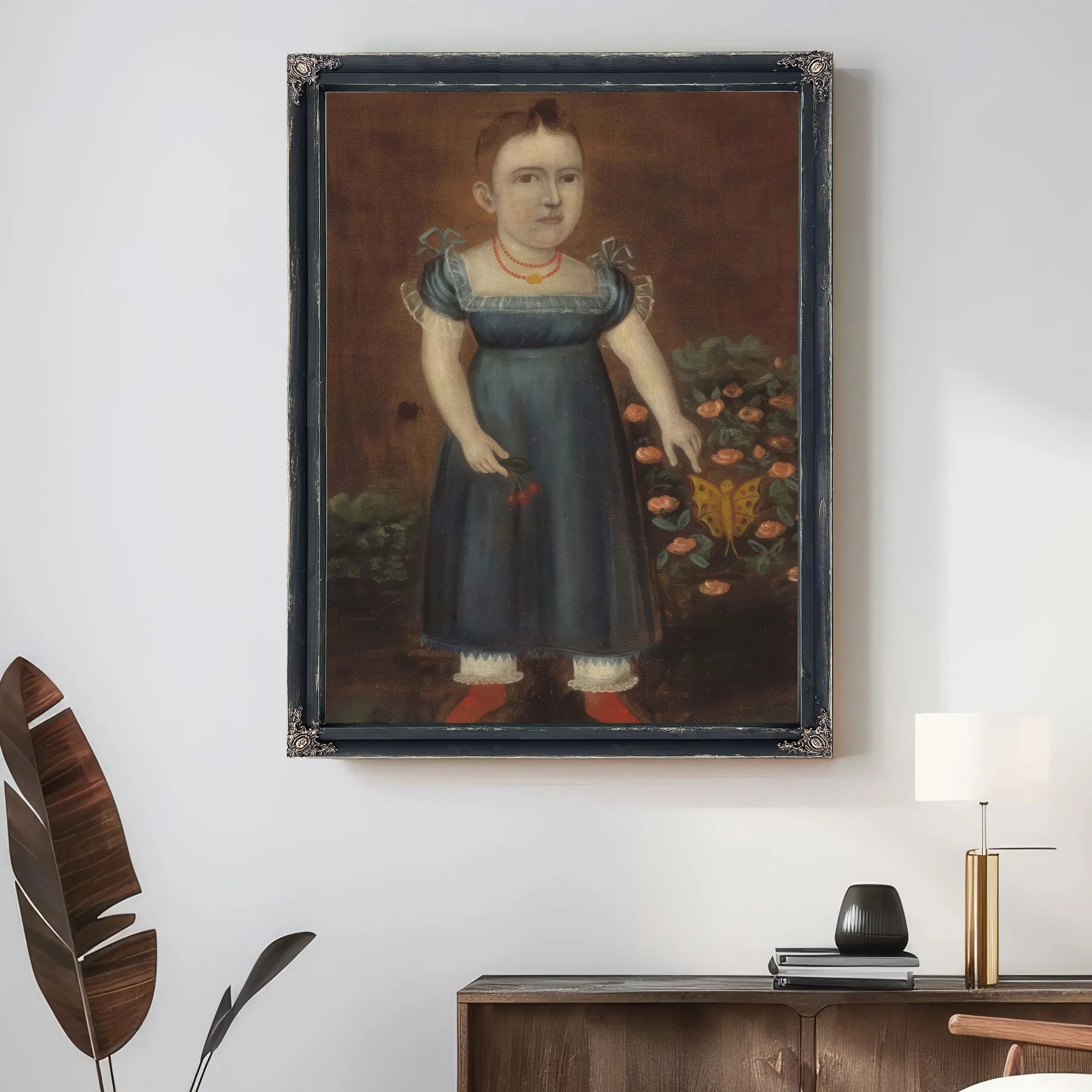 Portrait Of Adelia Ellender 1805 By Joshua Johnson Fine Art Print