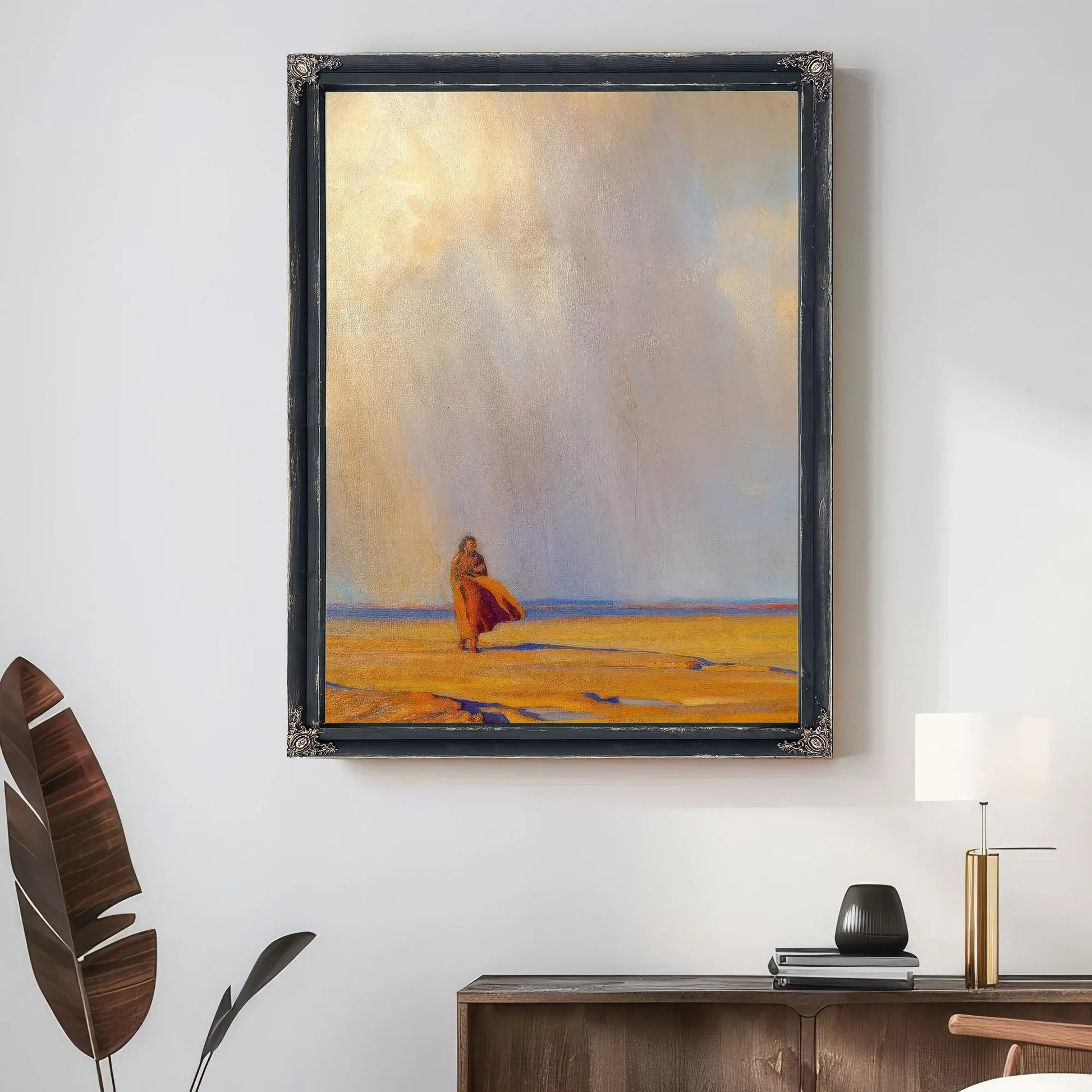 Desert Shower By Maynard Dixon Fine Art Print