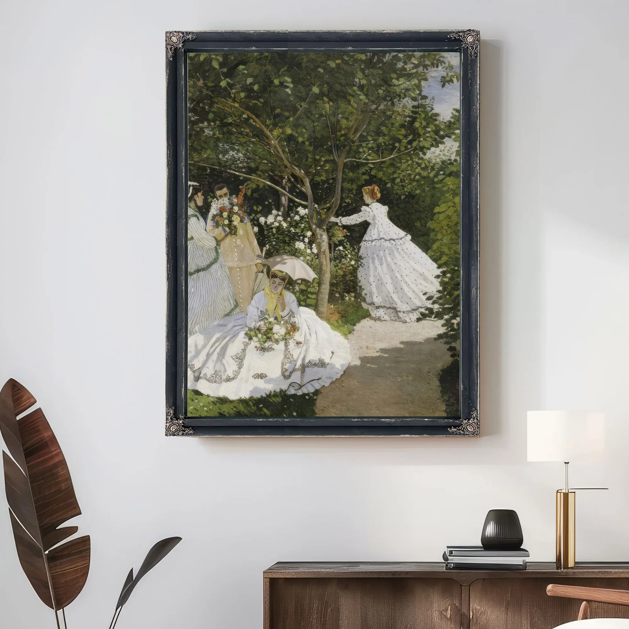 Femmes Au Jardin, A Ville D'avray By Claude Monet Fine Art Print