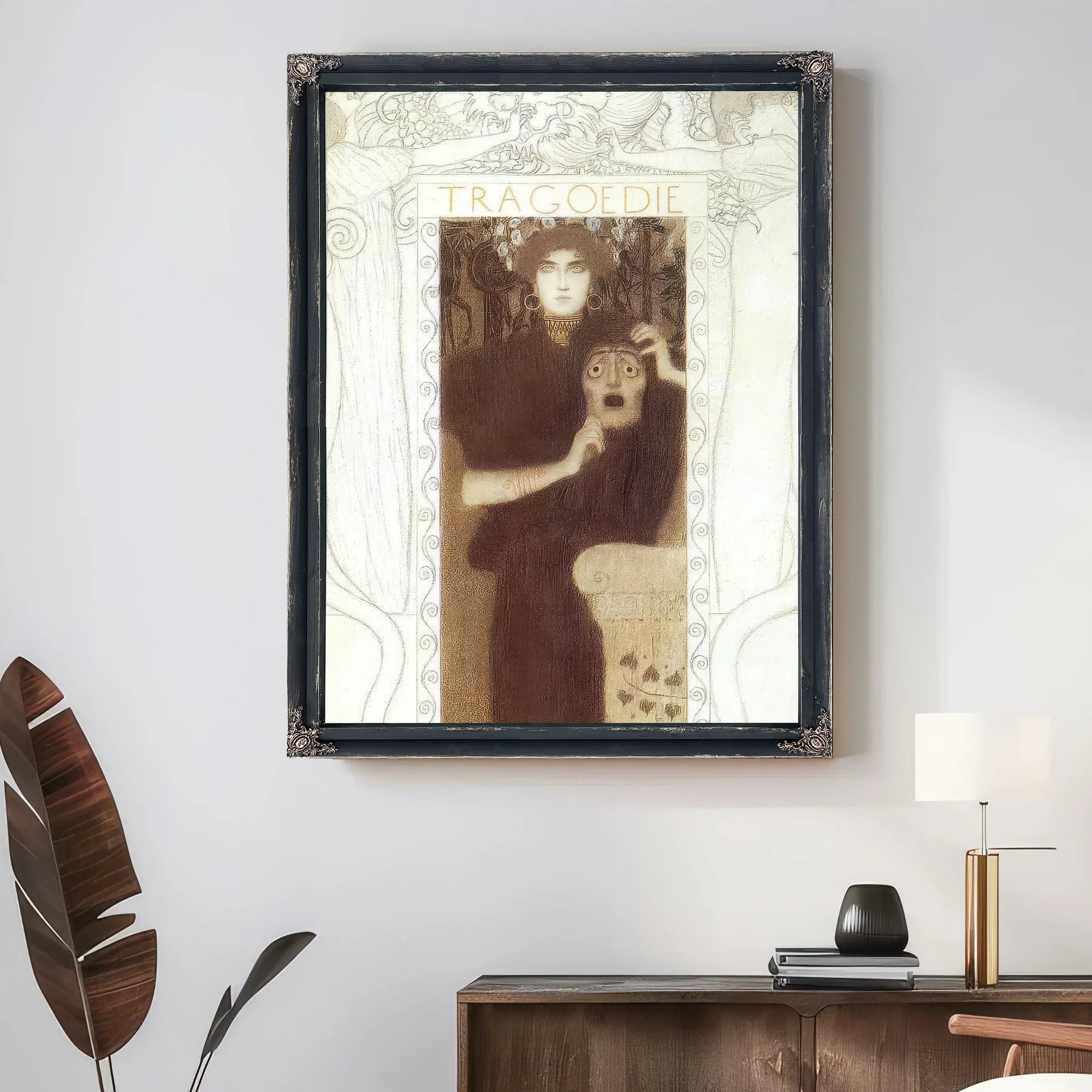 Final Drawing For The Allegory Of Tragedy By Gustav Klimt Fine Art Print