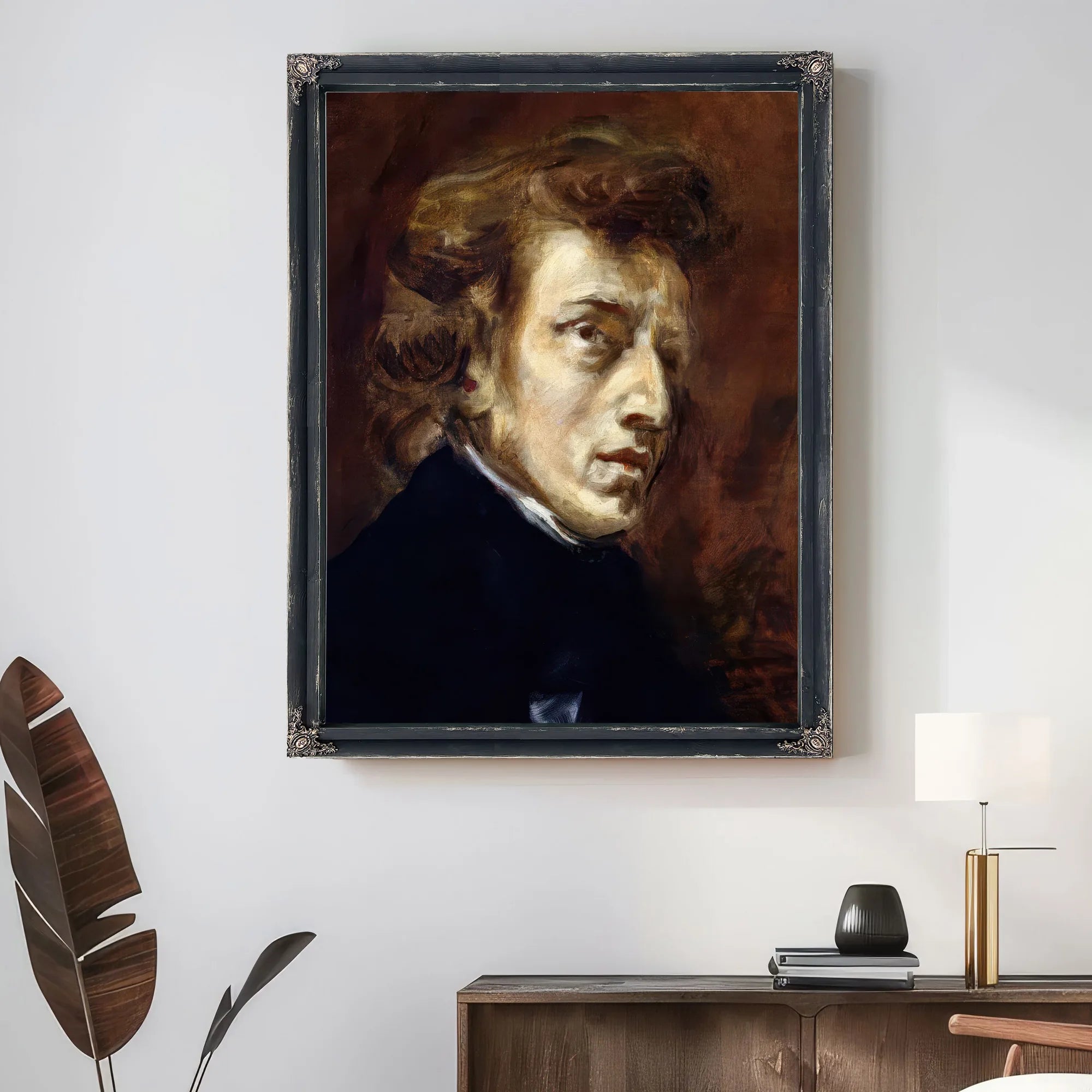 Frederic Chopin (1810 49) By Ferdinand Victor Eugene Delacroix Fine Art Print