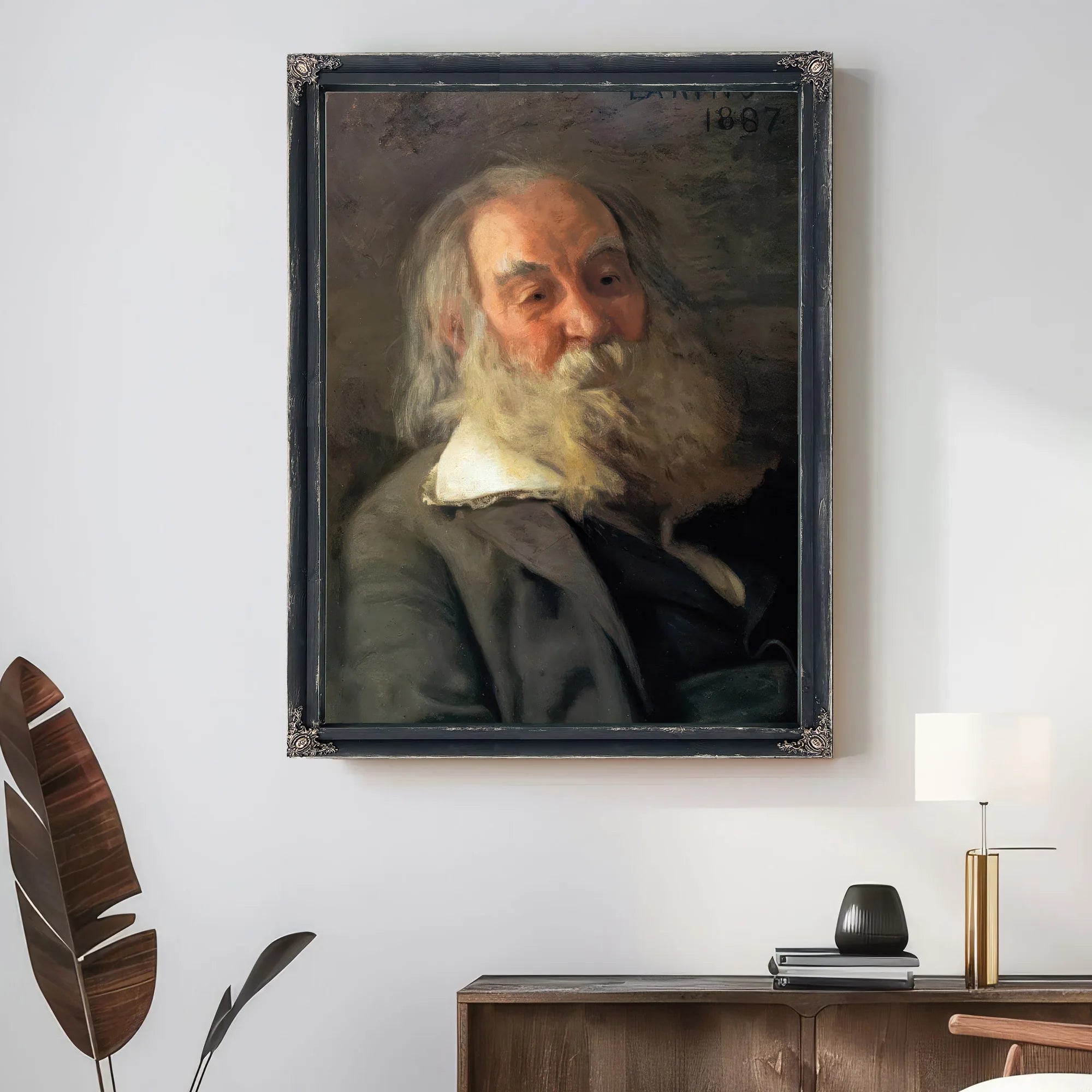 Walt Whitman By Thomas Eakins Fine Art Print