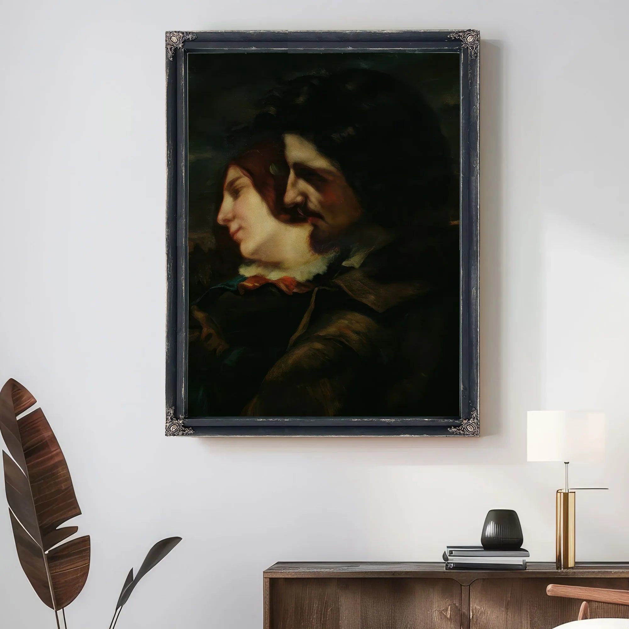 The Lovers In The Countryside 1 By Jean Desire Gustave Courbet Fine Art Print