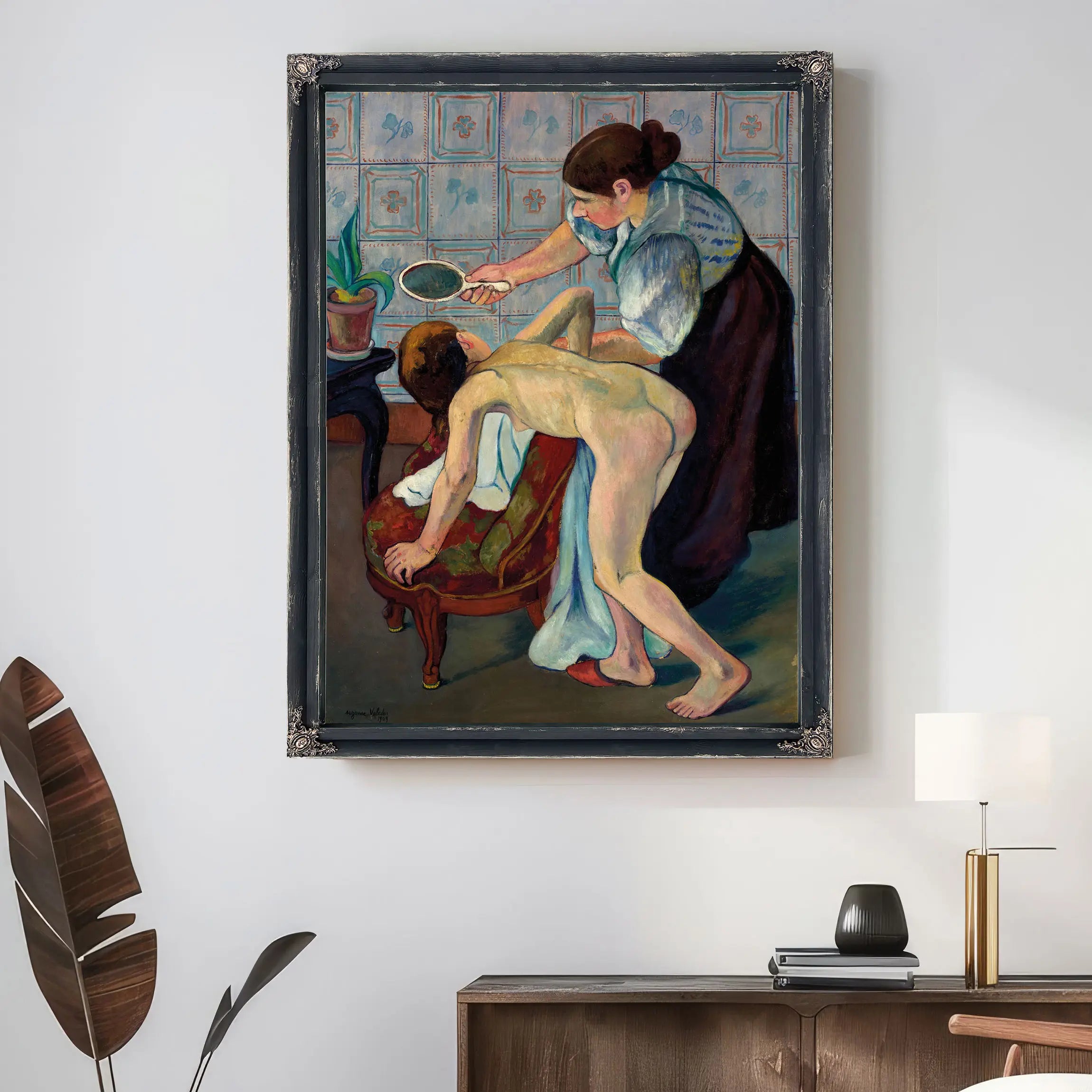 La Petite Fille Au Miroir 1909 by Suzanne Valadon