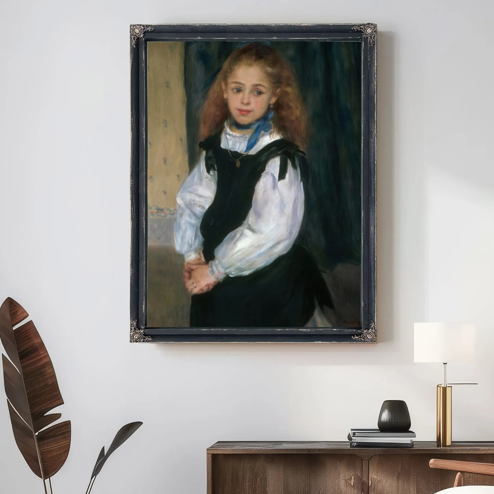 Portrait Of Mademoiselle Legrand By Pierre August Renoir Fine Art Print