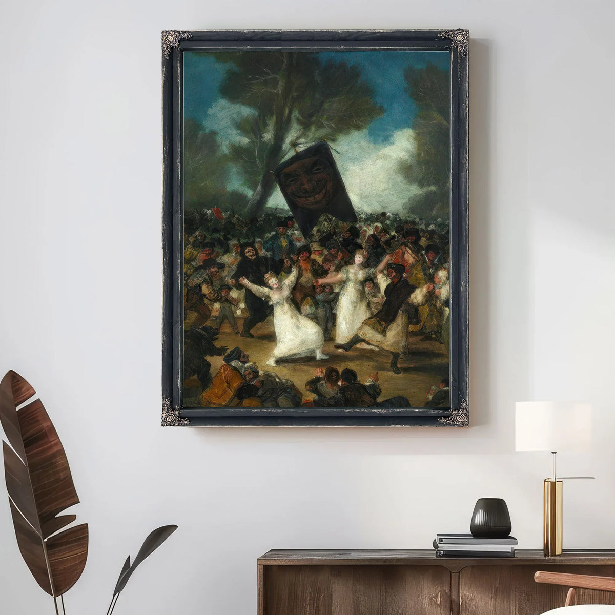 The Burial Of The Sardine Entierro De La Sardina 1812 14 82 5X62Cm Royal Academia De Bellas Artes De S By Francisco De Goya Fine Art Print