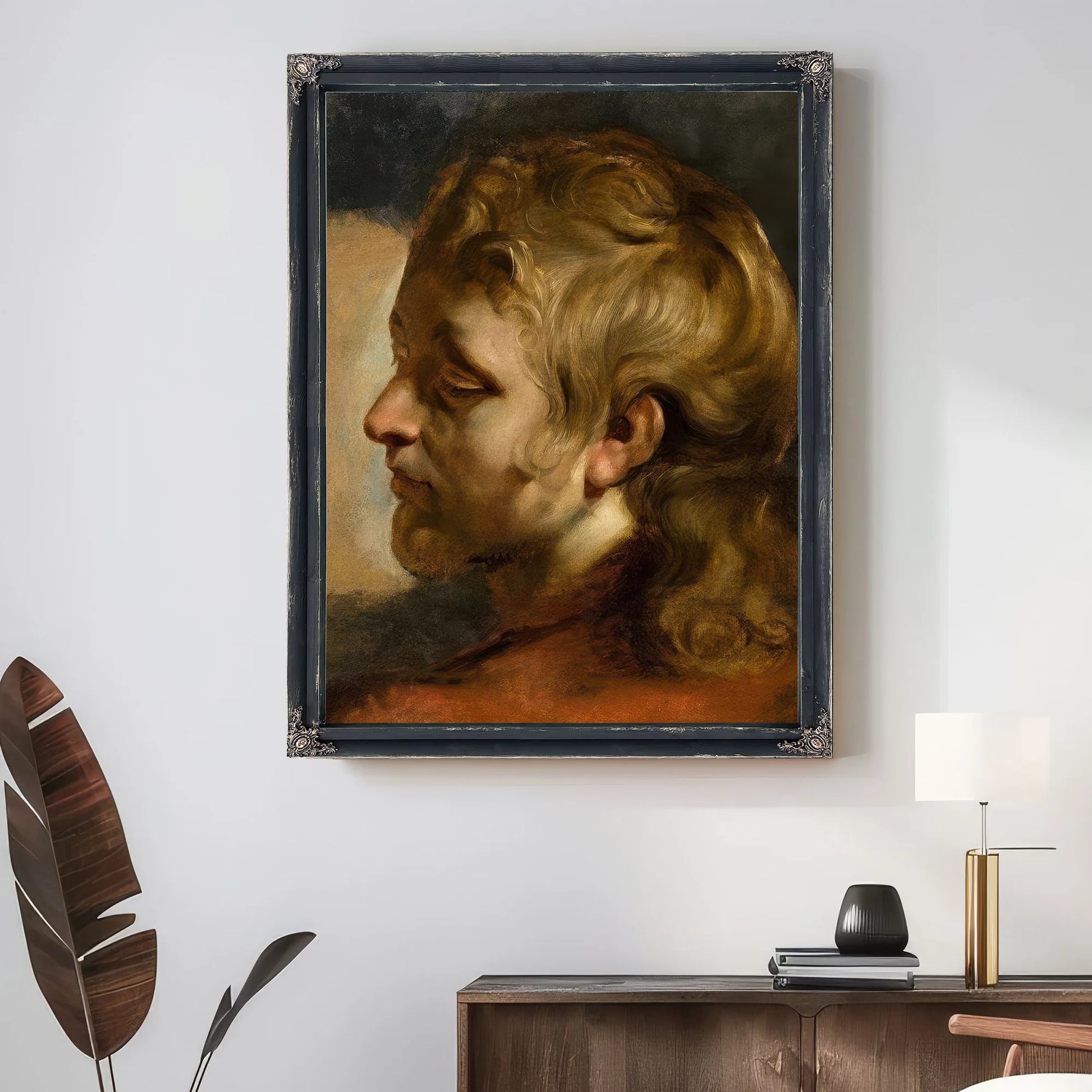 Study For Head Of Saint John The Evangelist By Peter Paul Rubens Fine Art Print