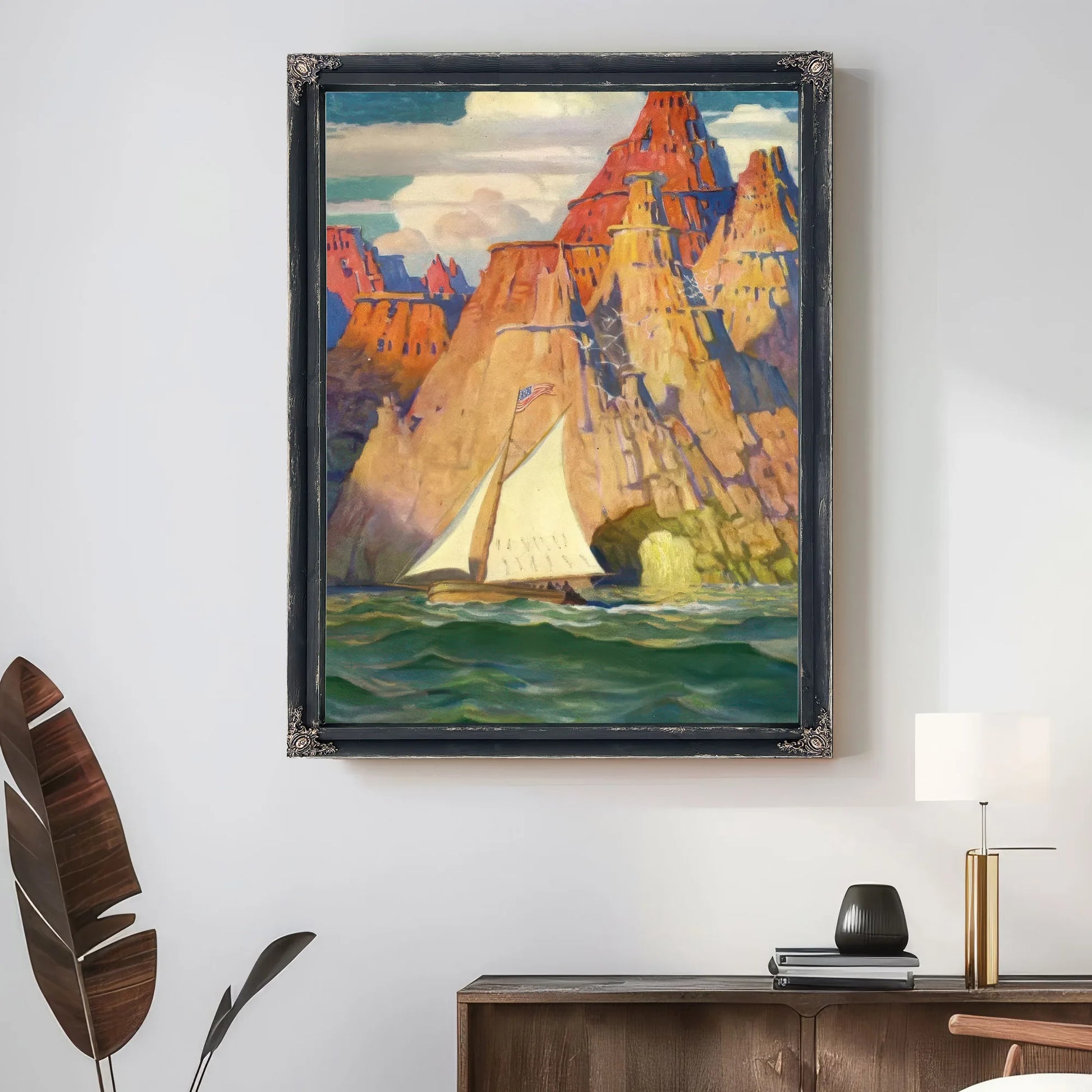 Mysterious Island By NC Wyeth Fine Art Print