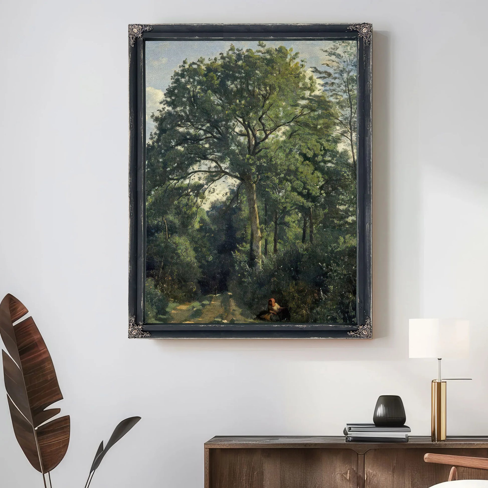 Ville D'avray Entrance To The Wood By Jean Baptiste Camille Corot Fine Art Print