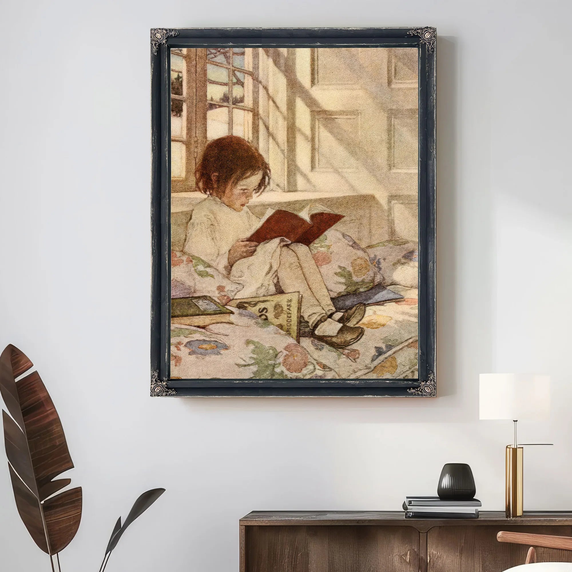 Picture Books In Winter By Jessie Willcox Smith Fine Art Print