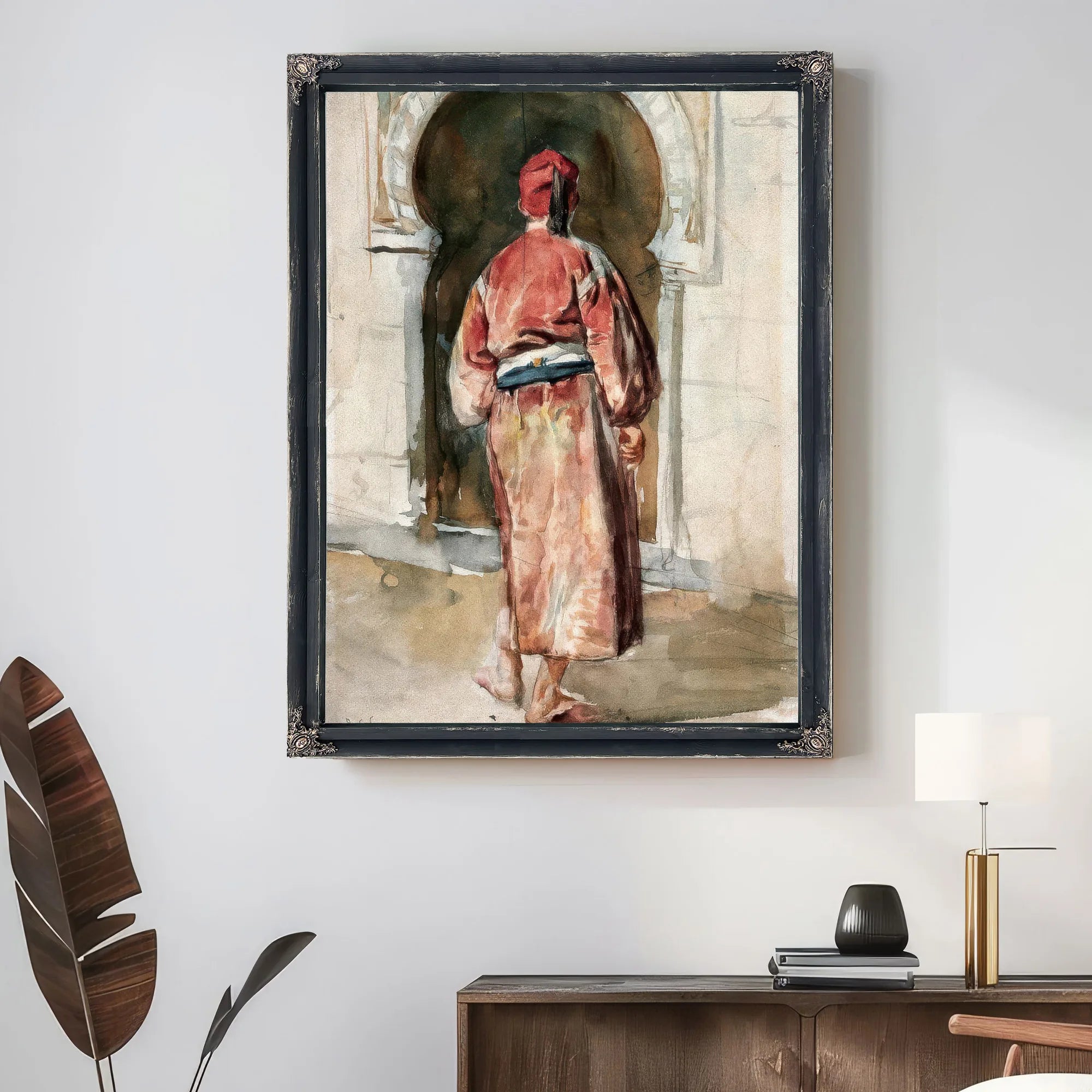 Figure Of A Tunisian Man Seen From Behind By John Singer Sargent Fine Art Print