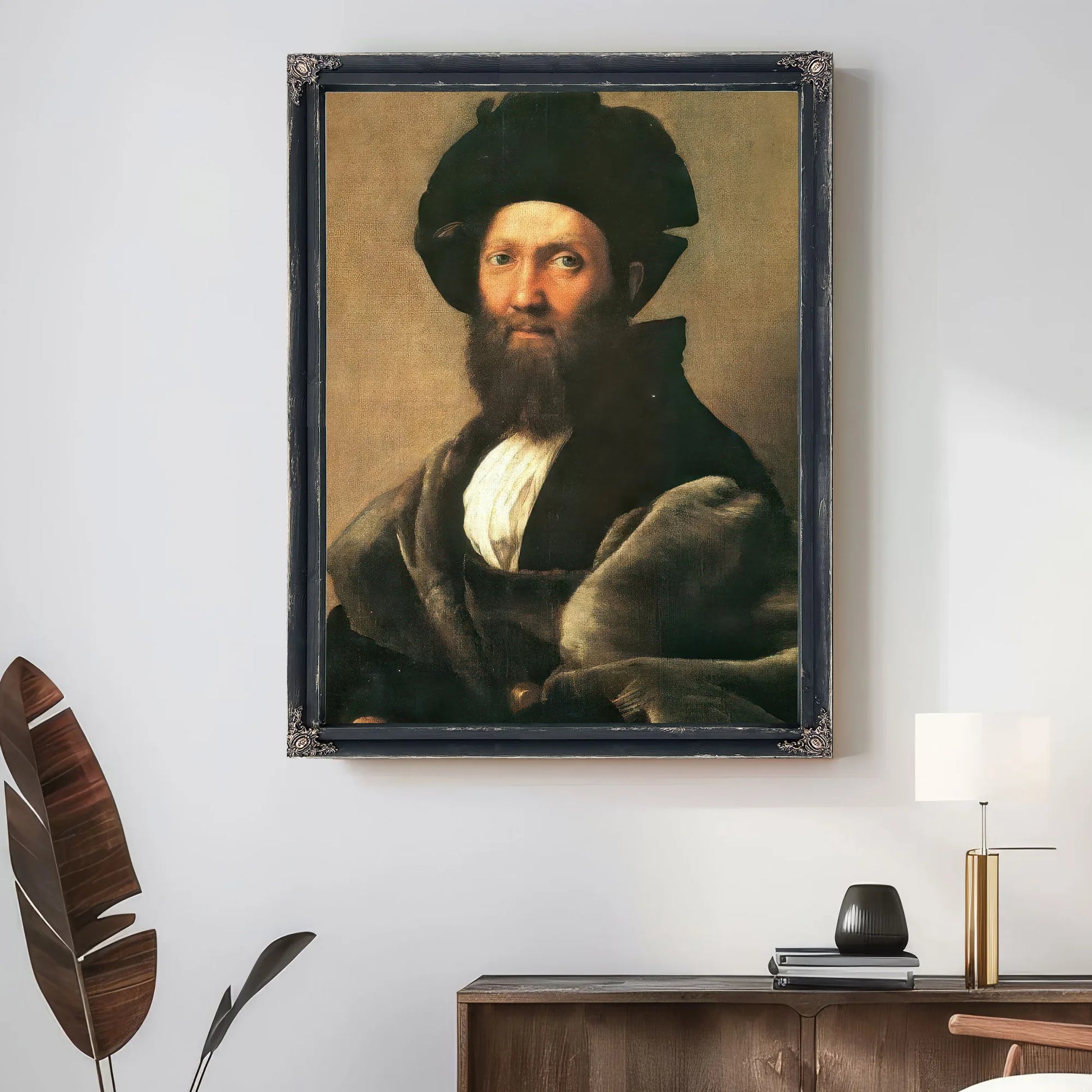 Portrait Of Baldassare Castiglione By Raphael Fine Art Print