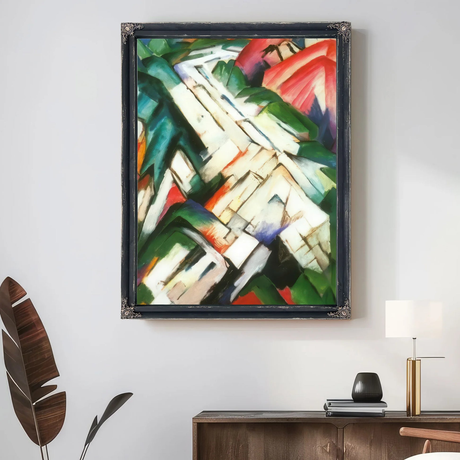 Mountains By Franz Marc Fine Art Print