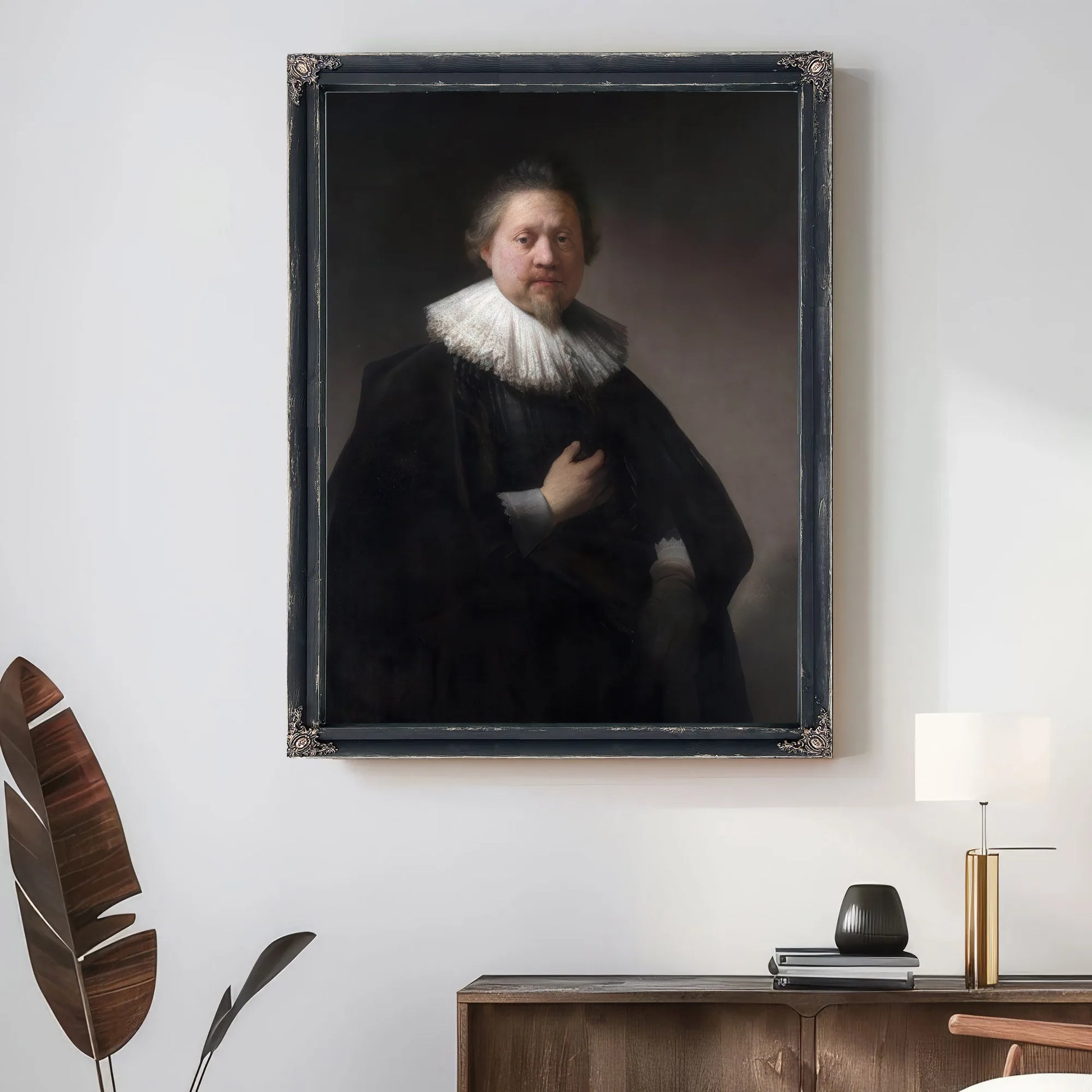 Portrait Of A Man By Rembrandt Fine Art Print
