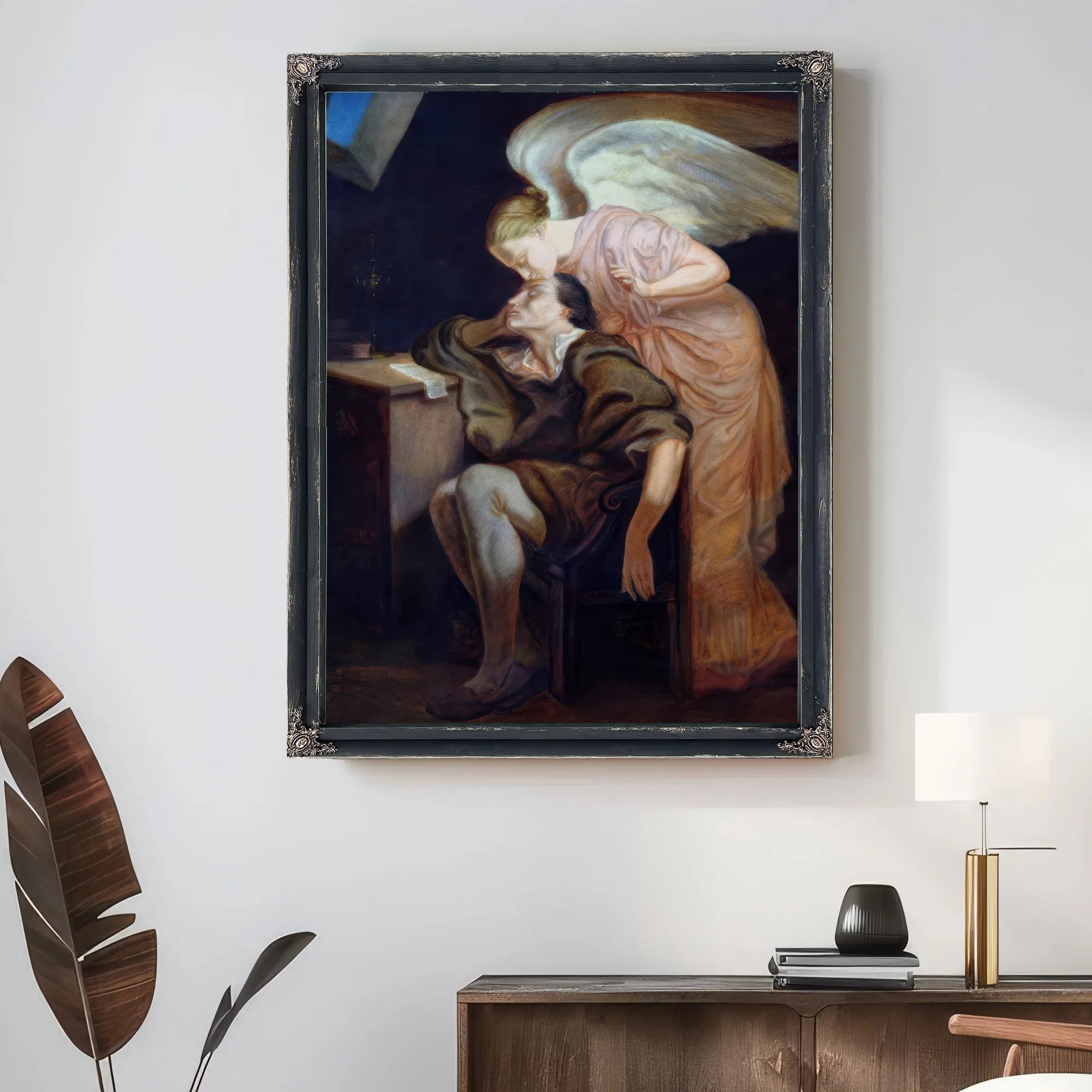 The Dream Of The Poet Or, The Kiss Of The Muse By Paul Cezanne Fine Art Print