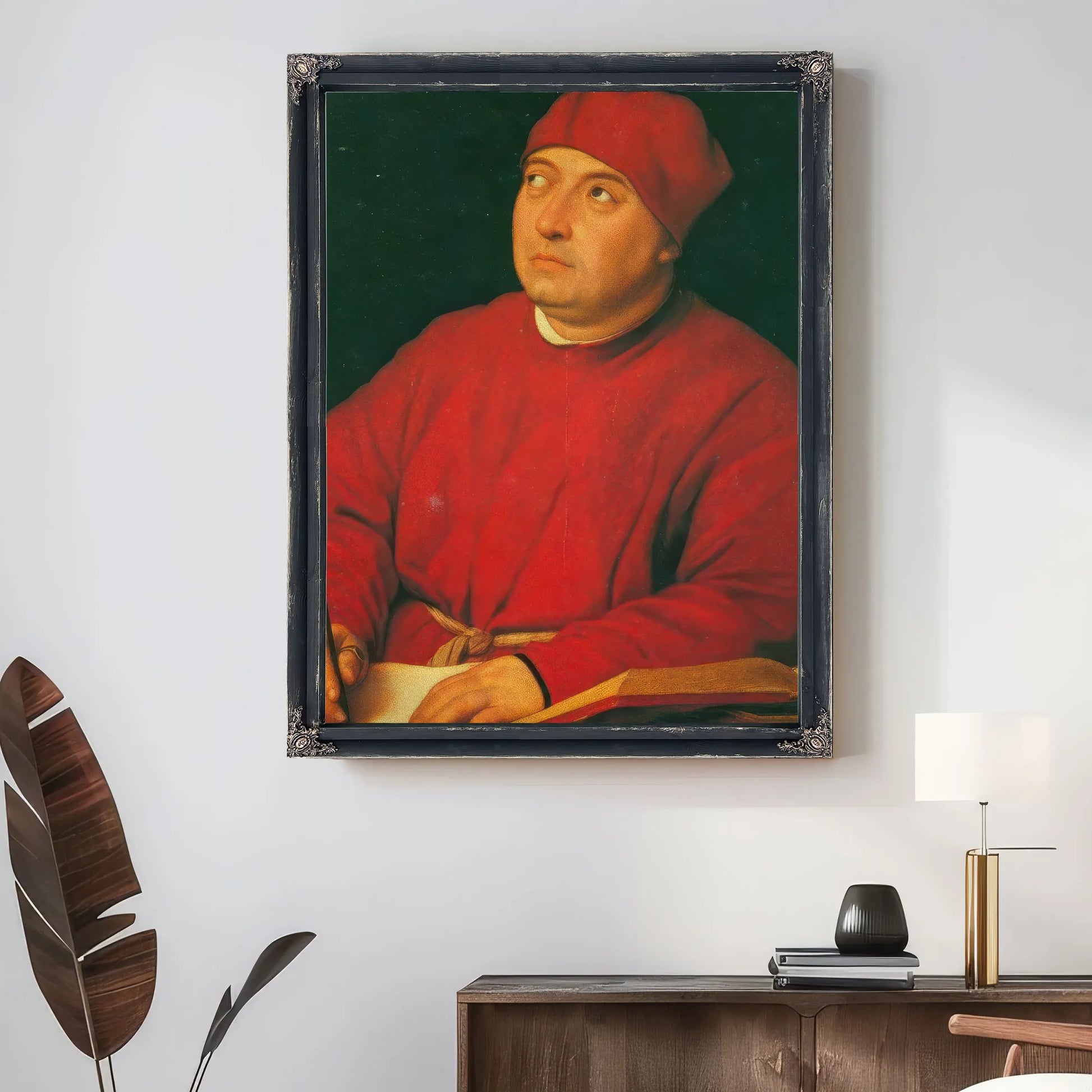 Portrait Of Tommaso Inghirami By Raphael Fine Art Print