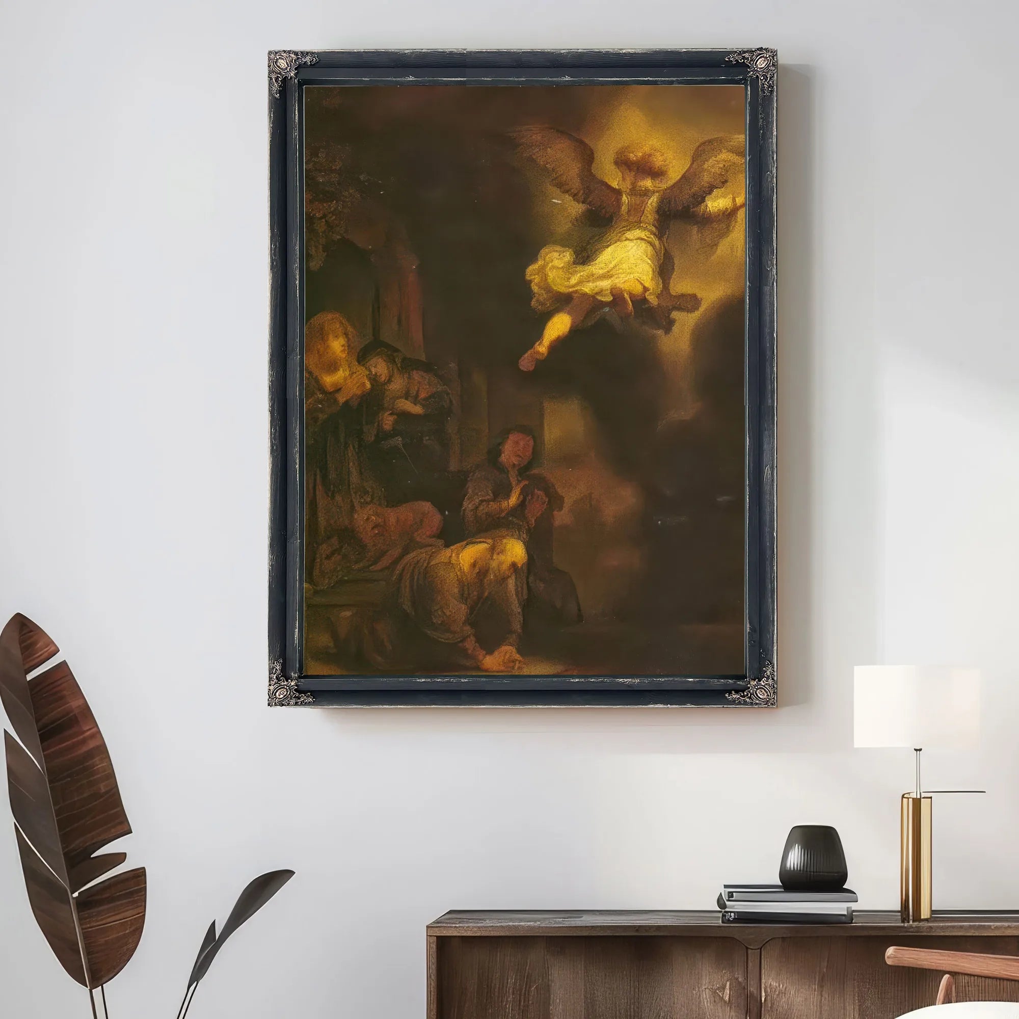 The Angel Leaving Tobias And His Family 1637 By Rembrandt Fine Art Print