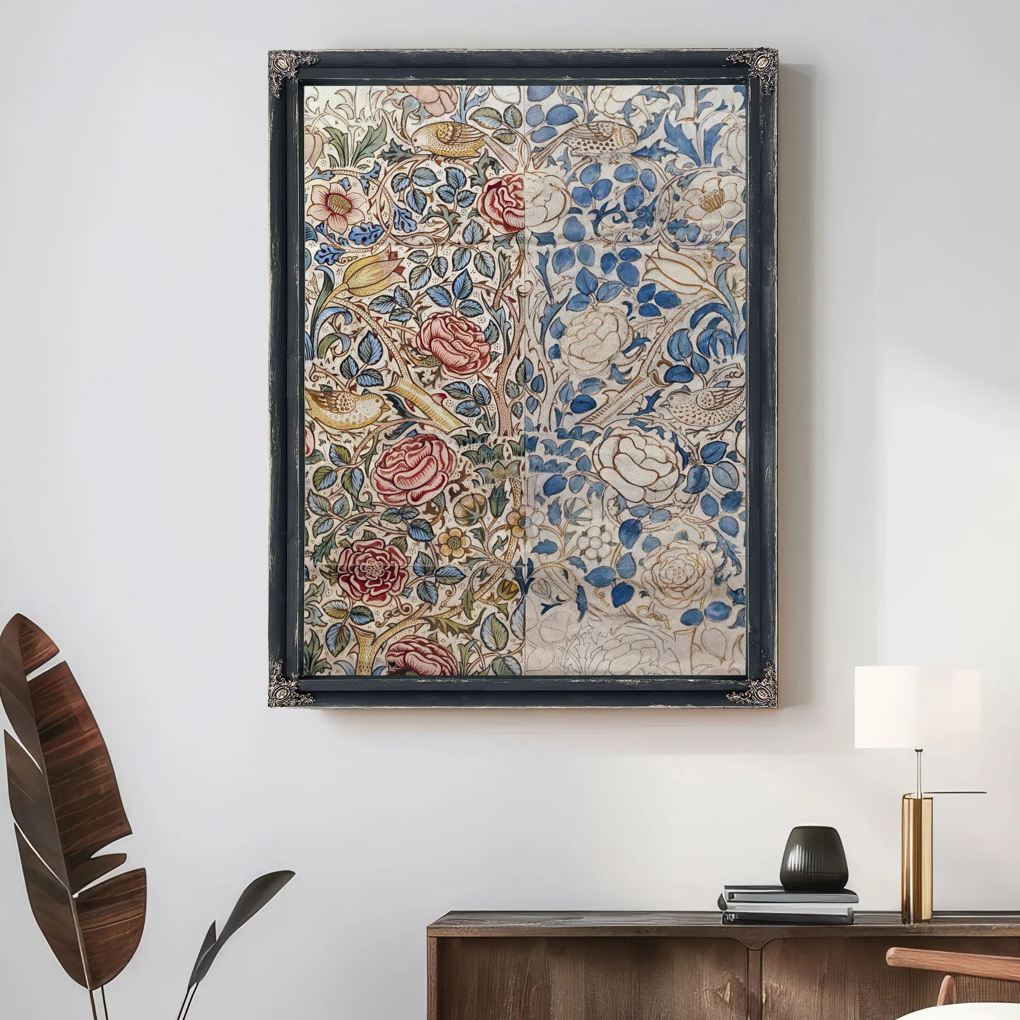 Design For Chintz Rose By William Morris Fine Art Print
