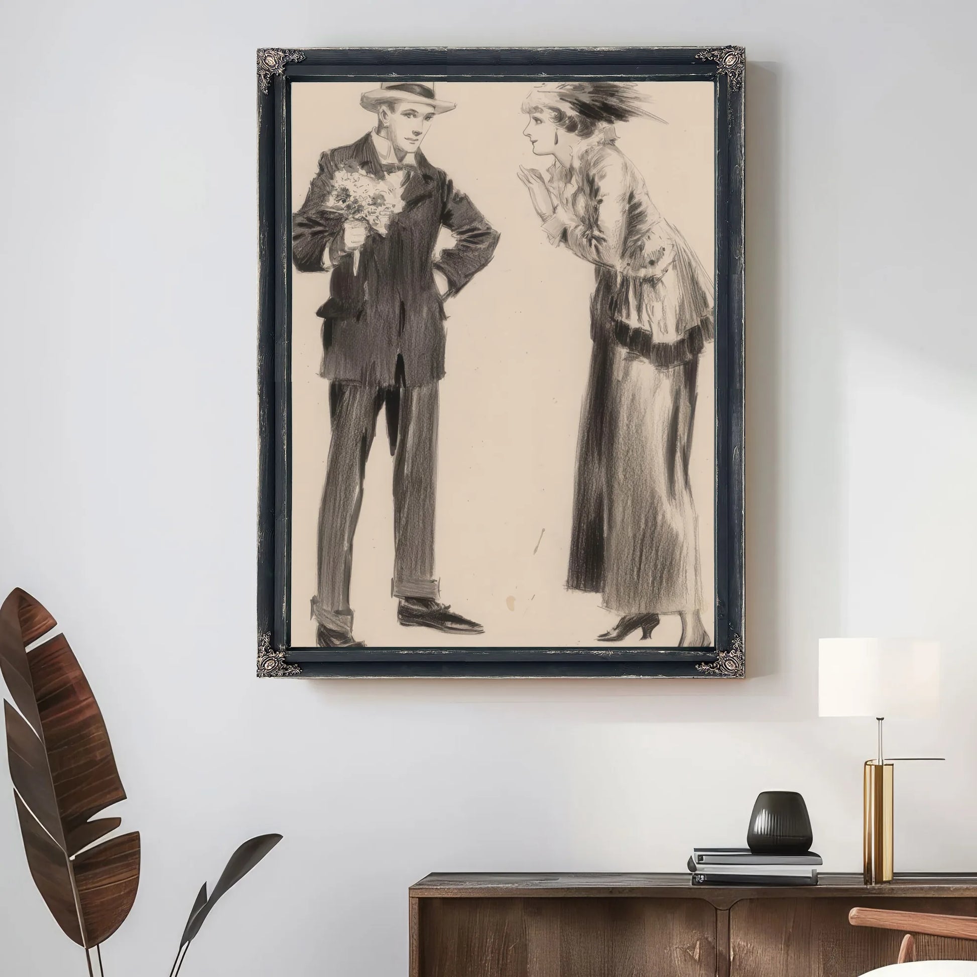 The Measure Of A Man Everybodys Magazine Interior Illustration 1917 By Everett Shinn Fine Art Print