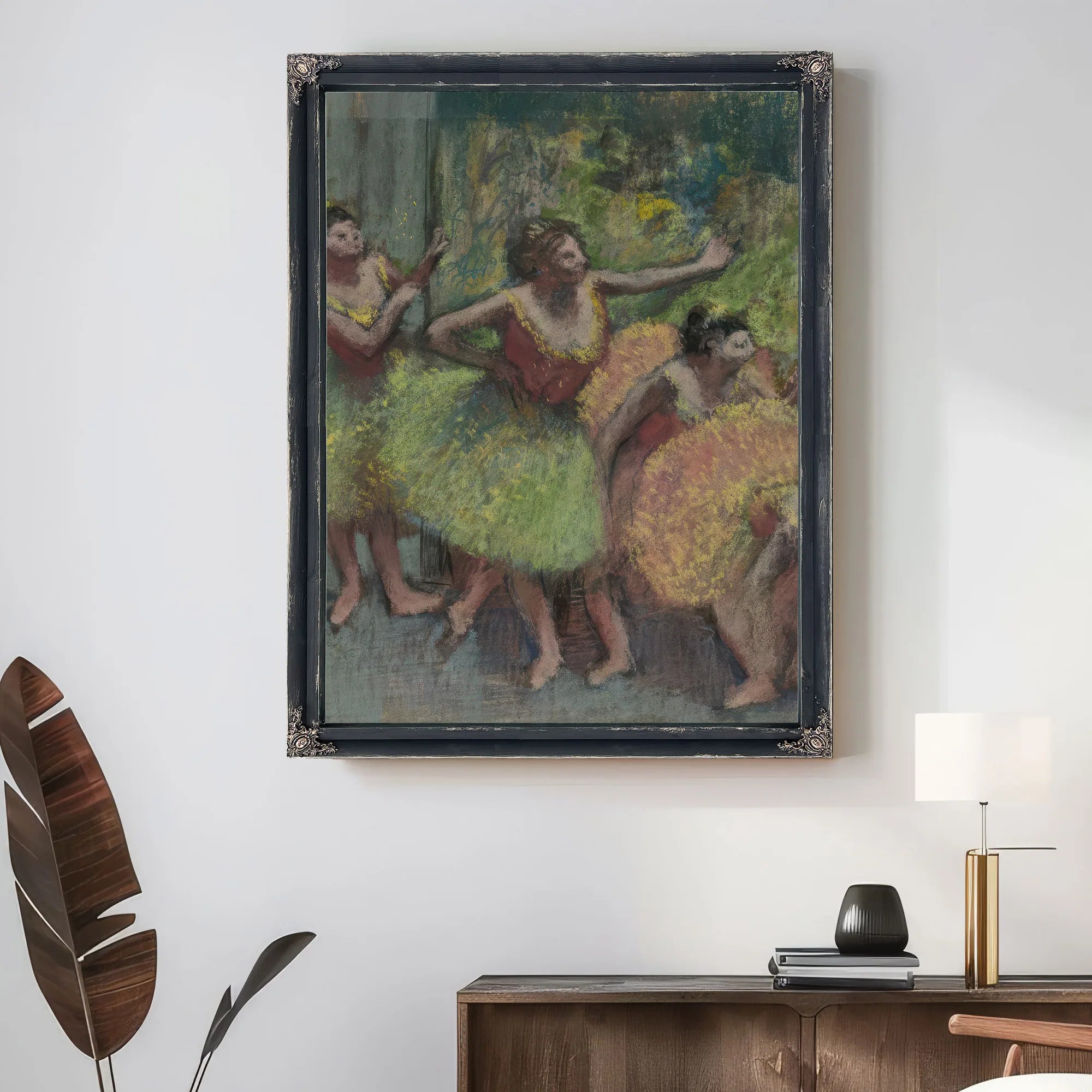 Dancers In Green And Yellow (Danseuses Vertes Et Jaunes) By Edgar Degas Fine Art Print