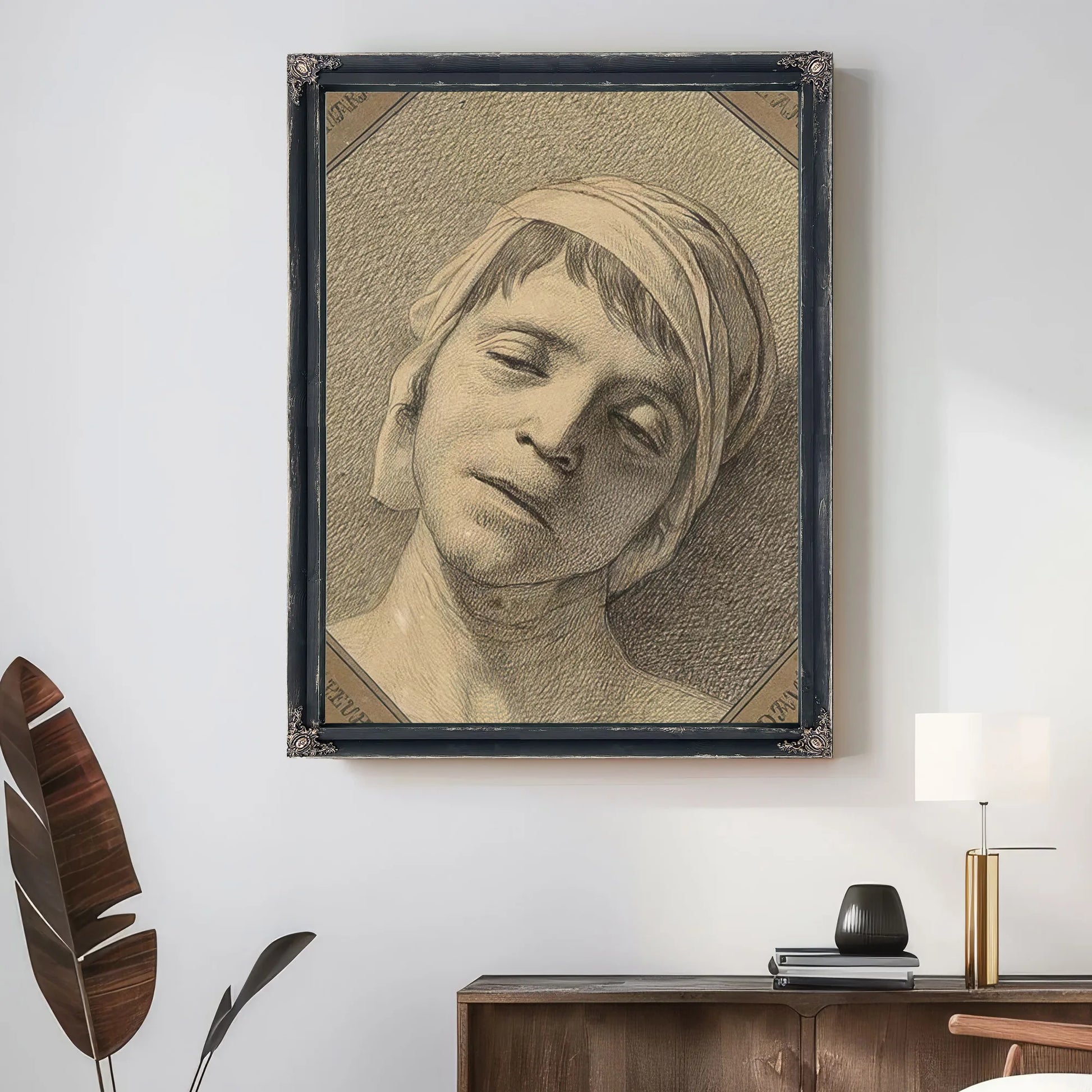David Marat By Jacques Louis David Fine Art Print