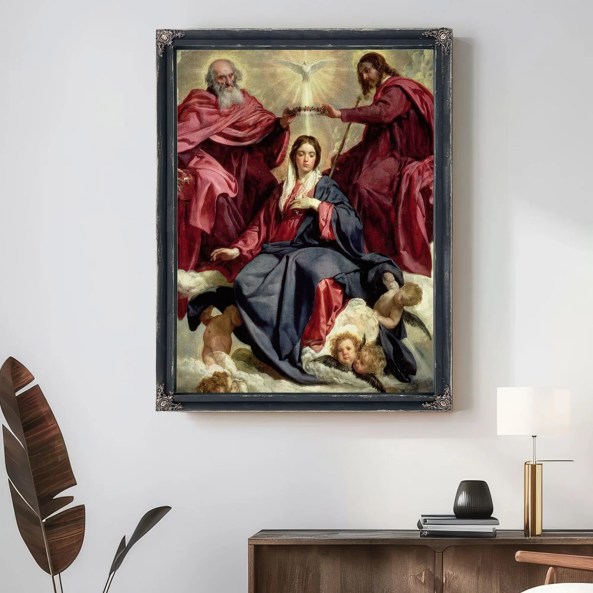 Coronation Of The Virgin By Diego Velazquez Fine Art Print