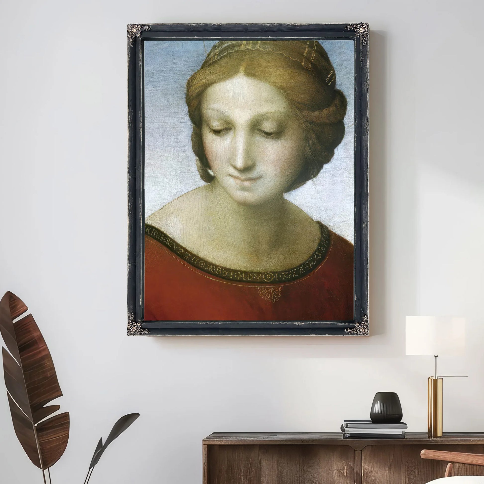 Detail Of Madonna Of The Meadow By Raphael Fine Art Print