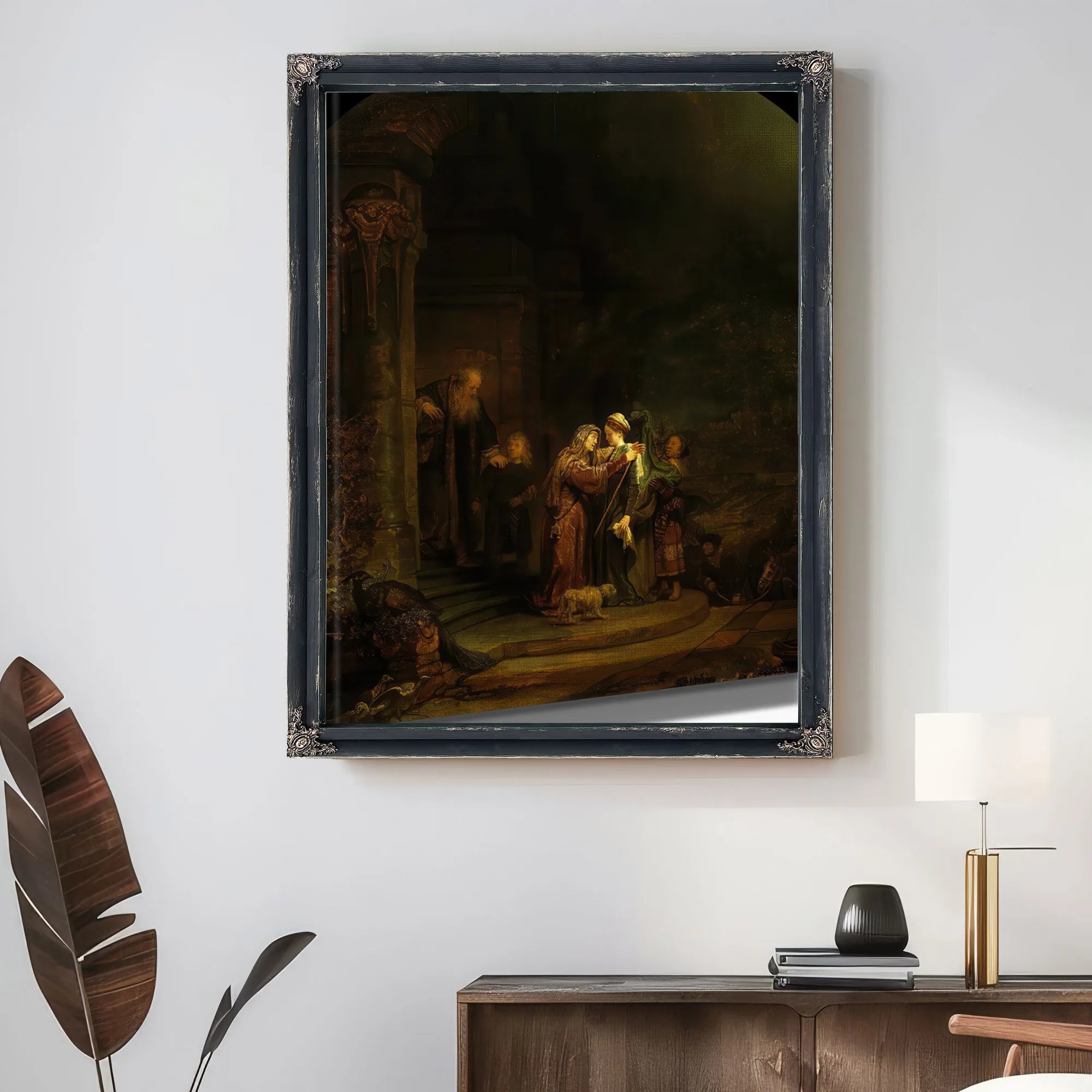 The Visitation By Rembrandt Fine Art Print