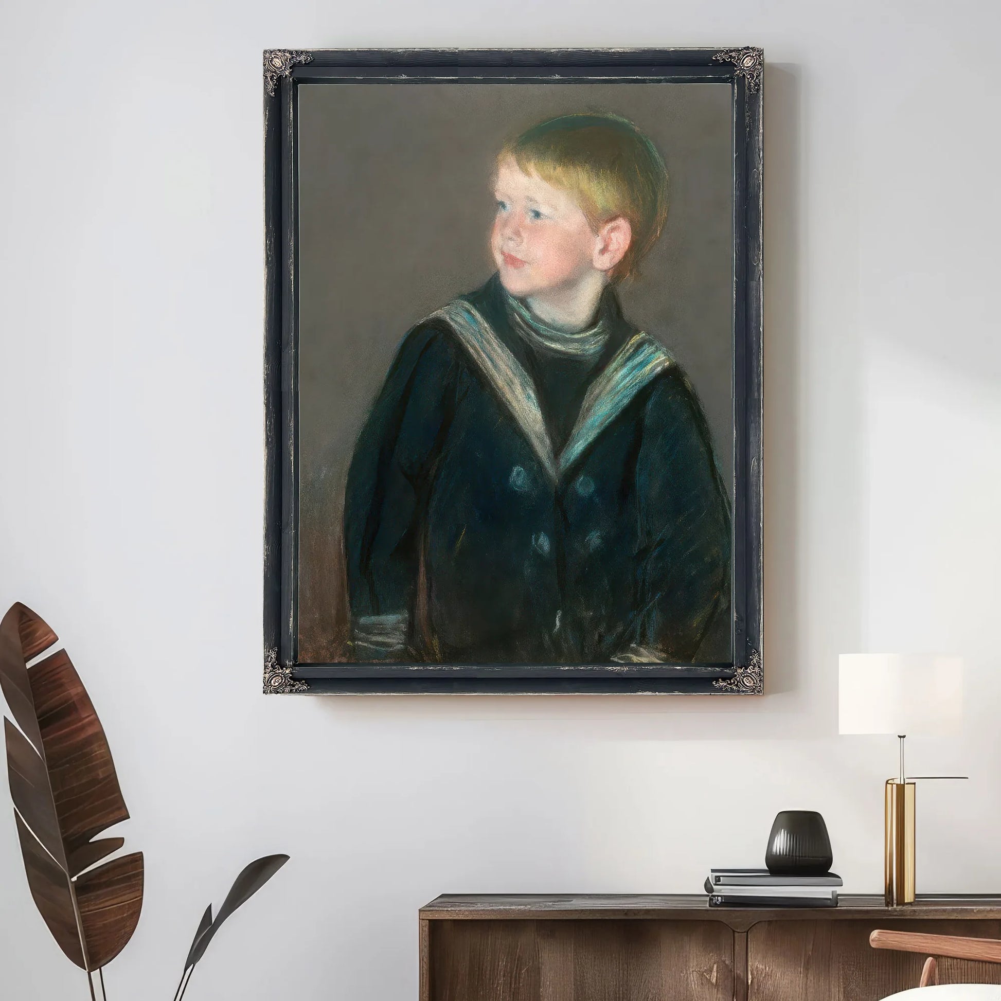 Sailor Boy Portrait Of Gardner Cassatt As A Child By Mary Cassatt Fine Art Print