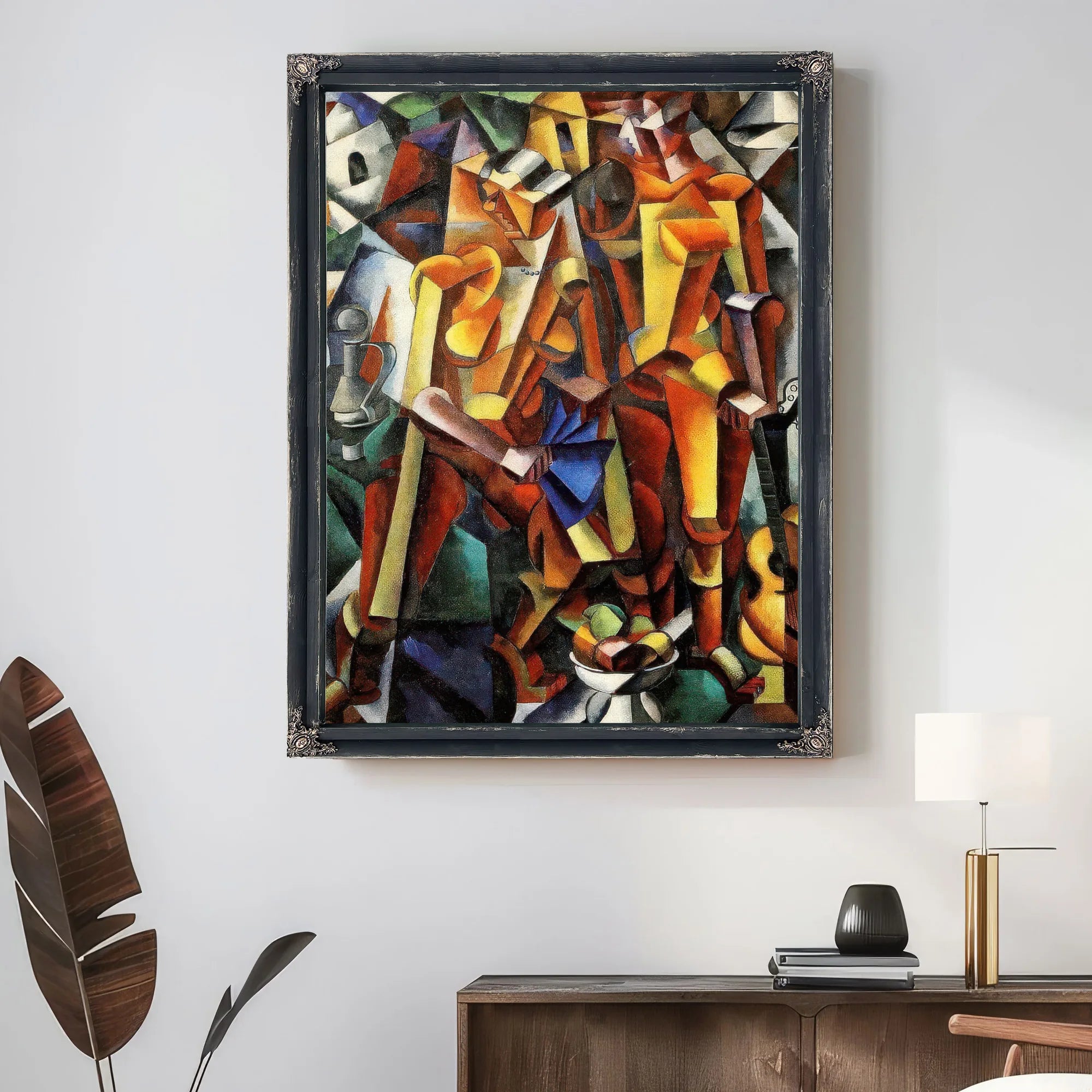 Composition With Figures 1913 160X124 3Cm By Liubov Popova Fine Art Print